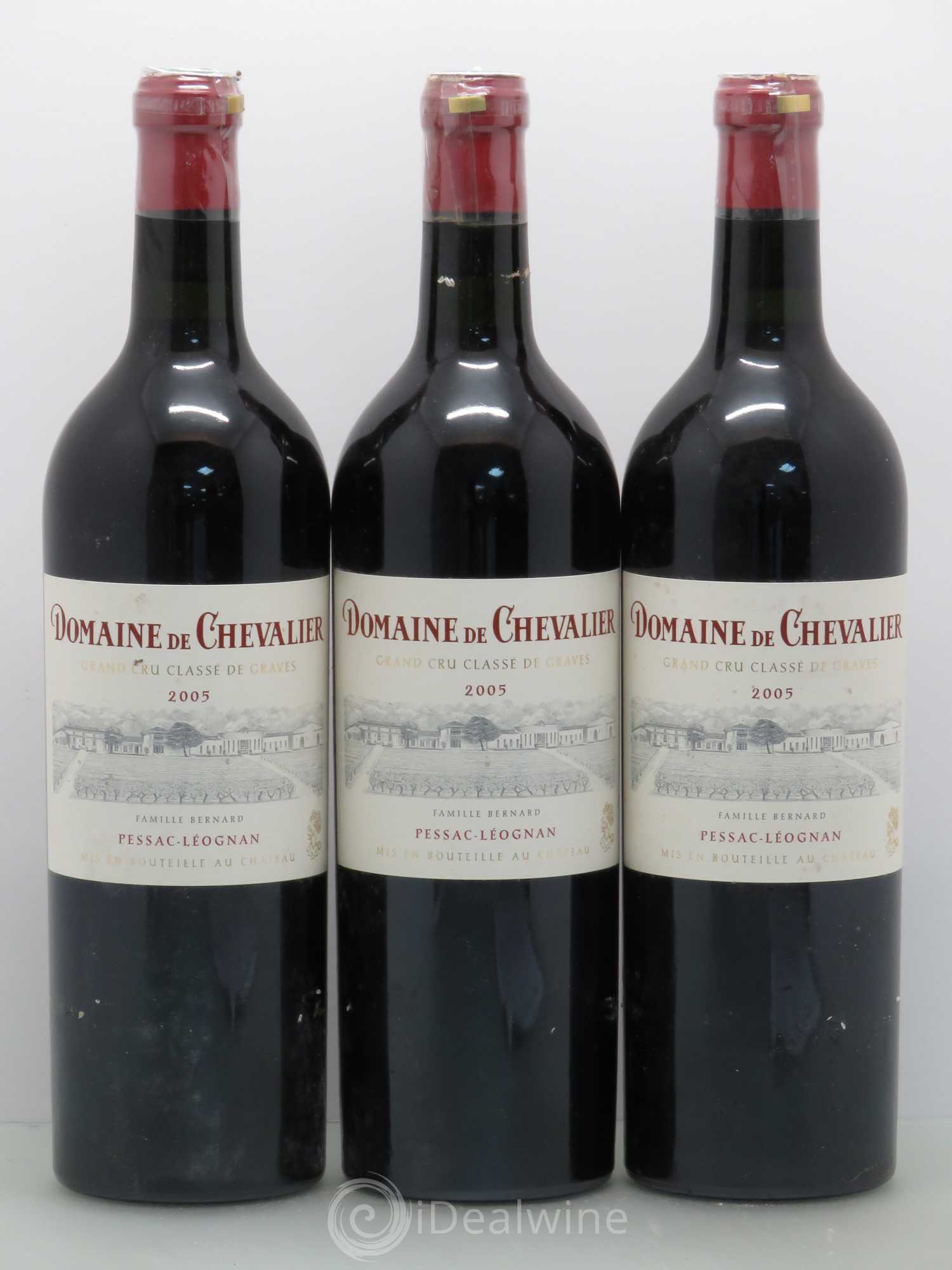Domaine de Chevalier Cru Classé de Graves 2005 - Lot de 3 bouteilles - 0