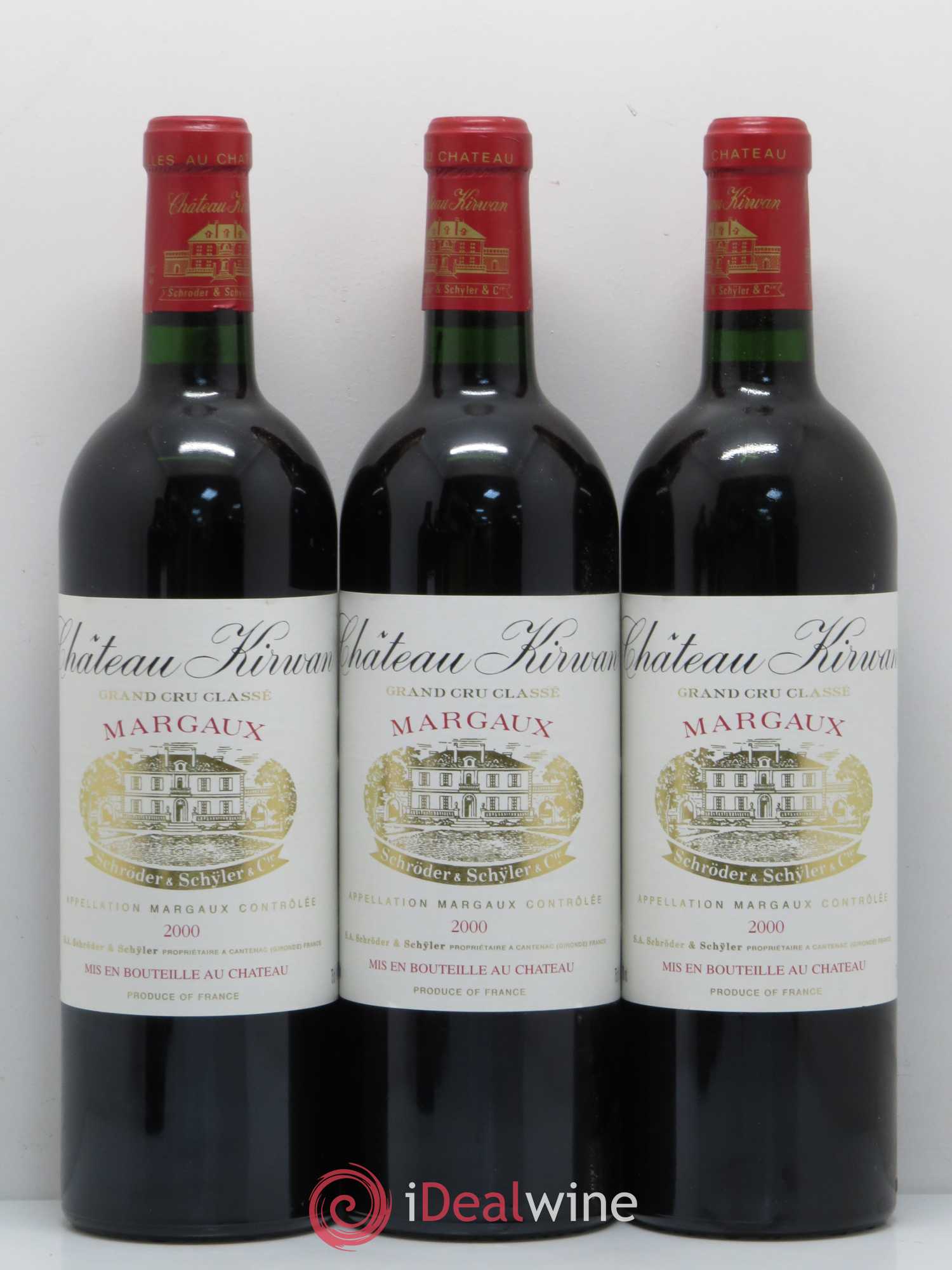 Château Kirwan 3ème Grand Cru Classé 2000 - Lot de 6 bouteilles - 1