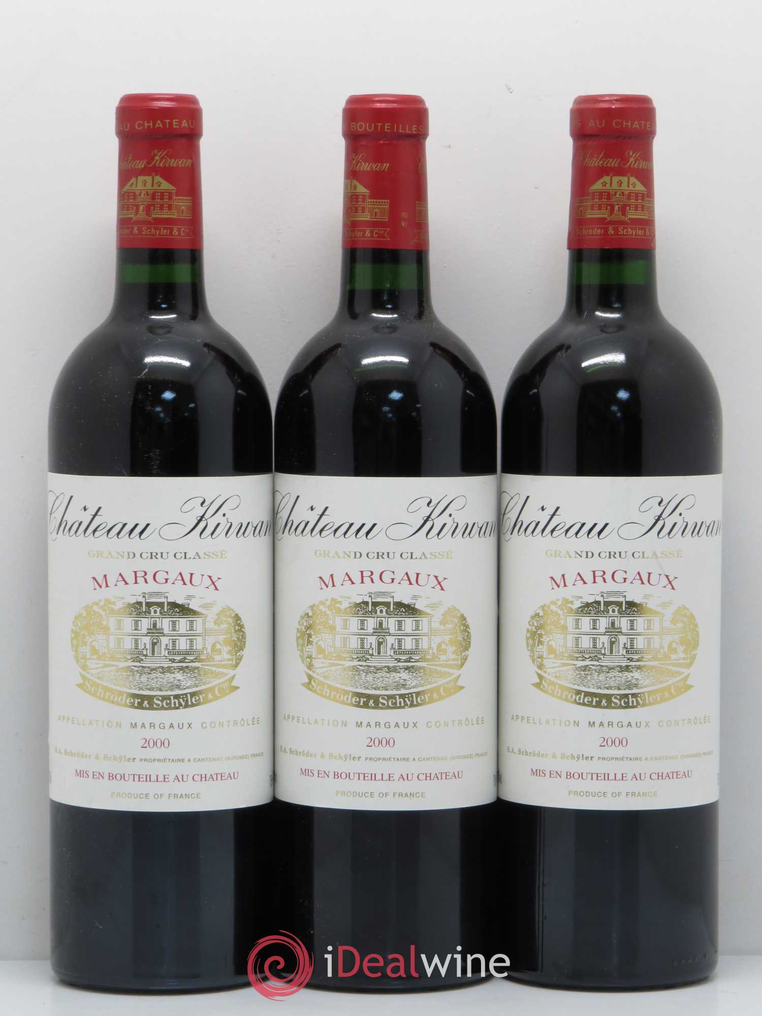 Château Kirwan 3ème Grand Cru Classé 2000 - Lot de 6 bouteilles - 2