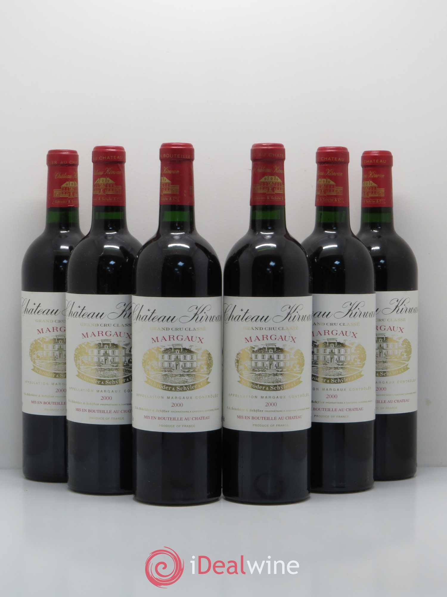 Château Kirwan 3ème Grand Cru Classé 2000 - Lot de 6 bouteilles - 0