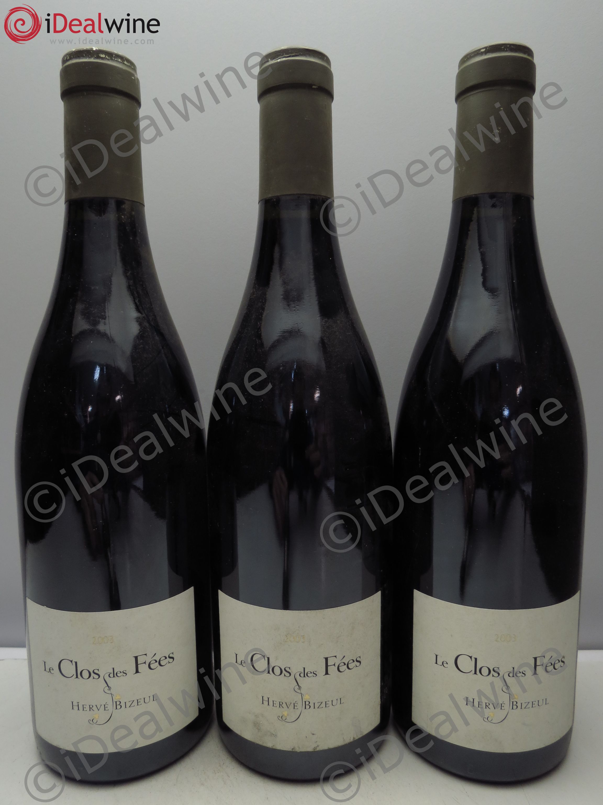 Côtes du Roussillon Villages Clos des Fées Hervé Bizeul 2003 - Lot de 3 bouteilles - 0