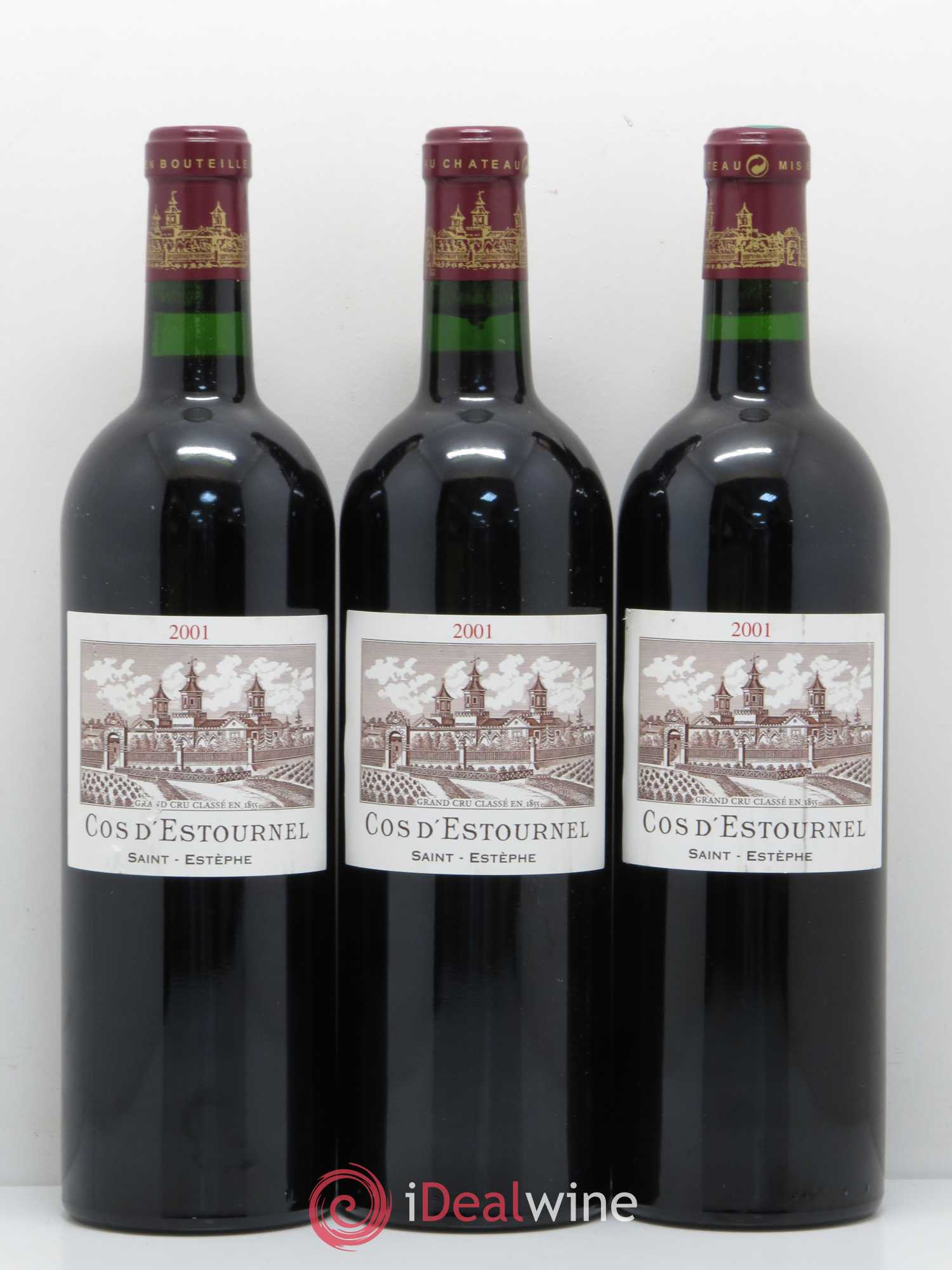 Cos d'Estournel 2ème Grand Cru Classé 2001 - Lot de 3 bouteilles - 0