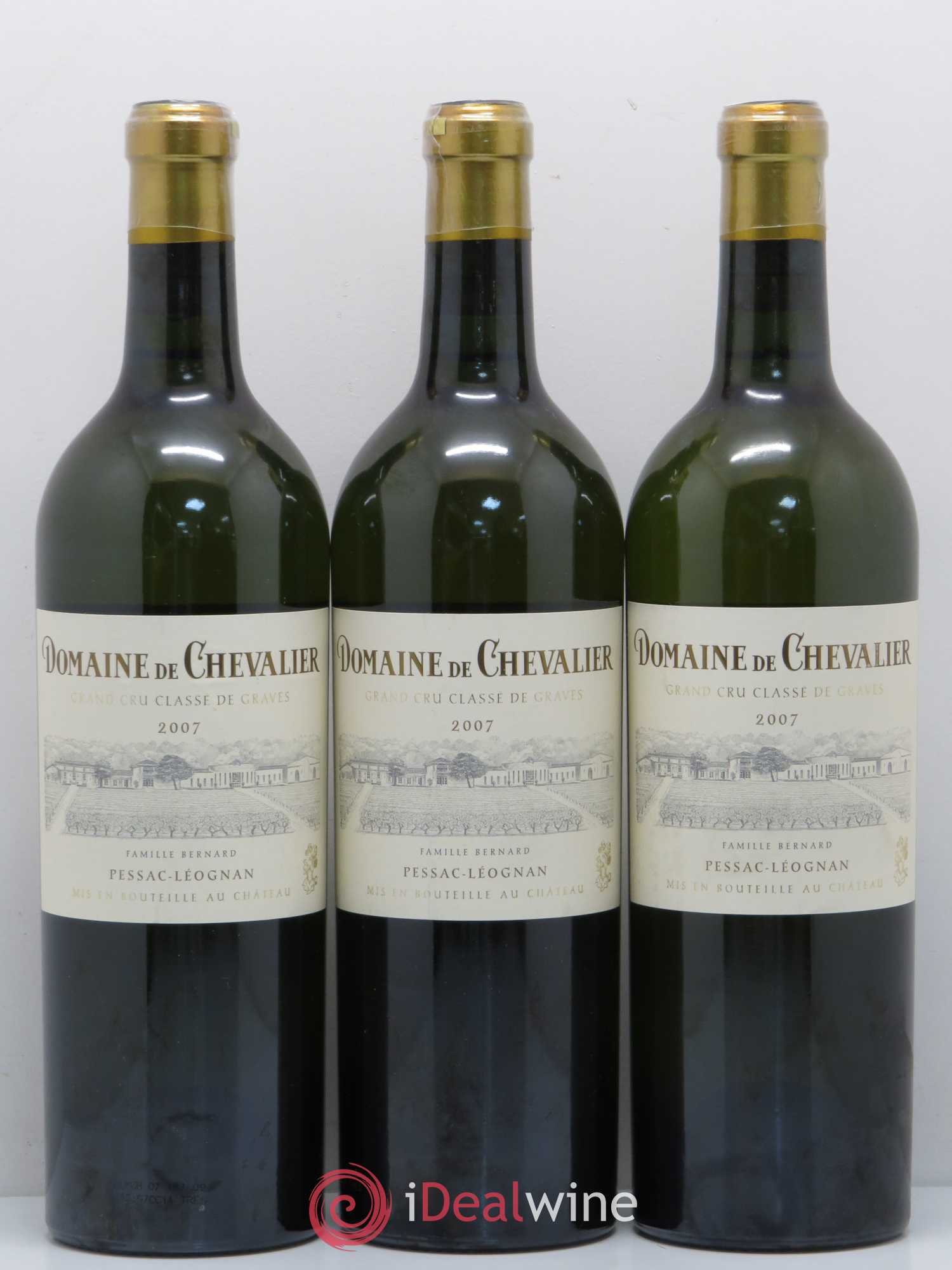 Domaine de Chevalier Cru Classé de Graves 2007 - Lot de 3 bouteilles - 0