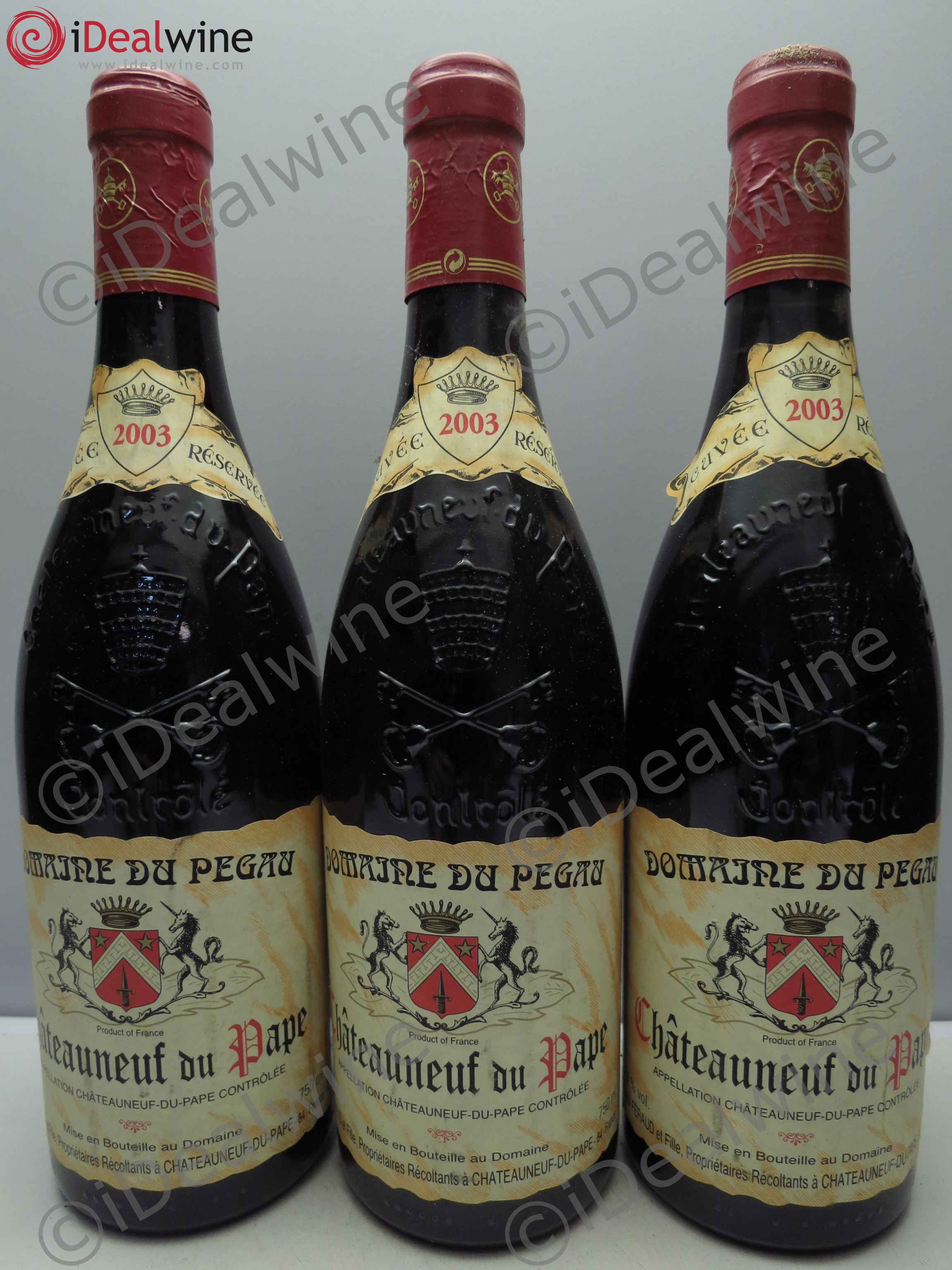 Châteauneuf-du-Pape Domaine du Pégau Cuvée Réservée Paul et Laurence Féraud 2003 - Lot de 3 bouteilles - 0