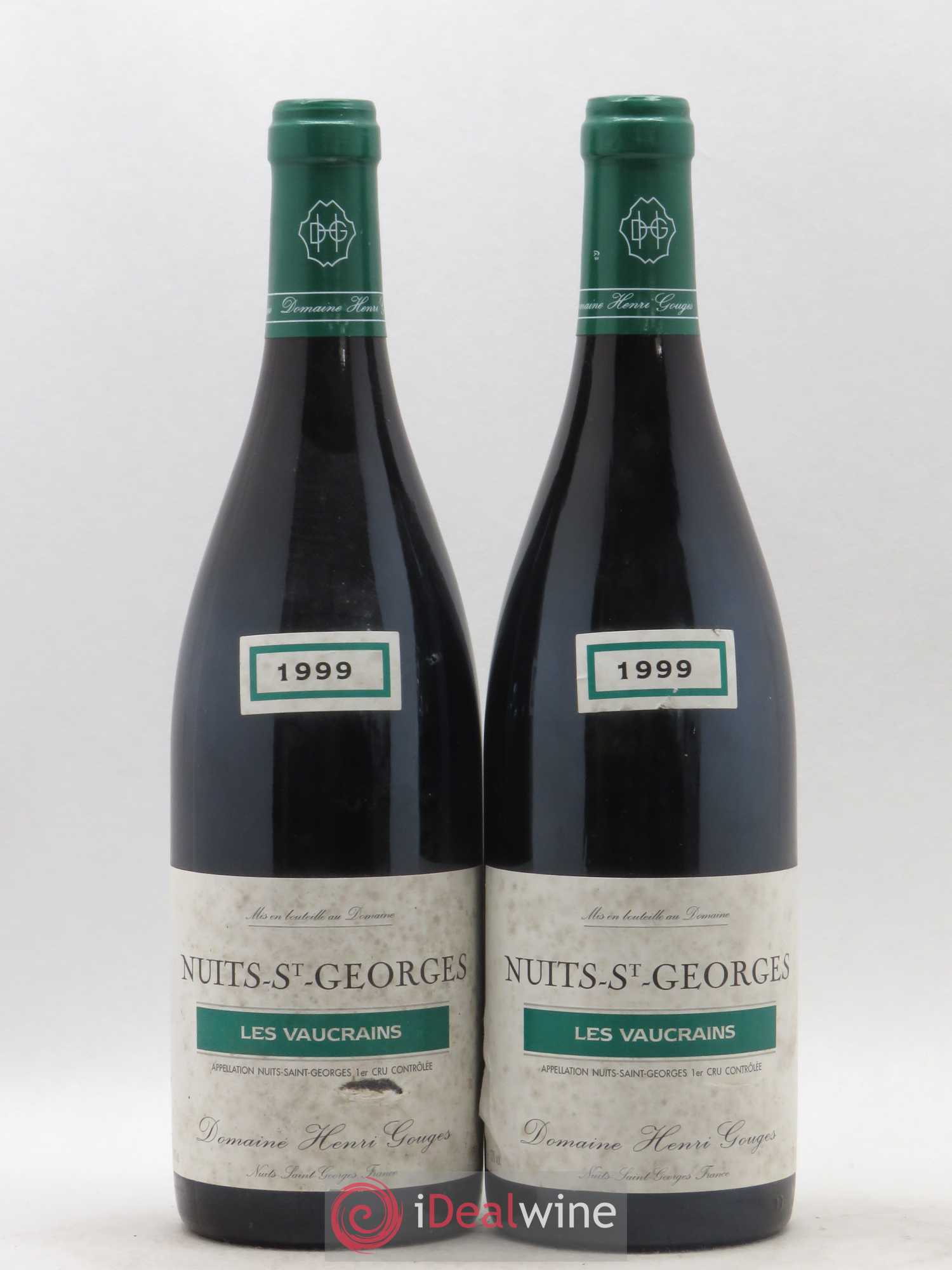 Nuits-Saint-Georges 1er Cru Les Vaucrains Henri Gouges 1999 - Lot de 2 bouteilles - 0