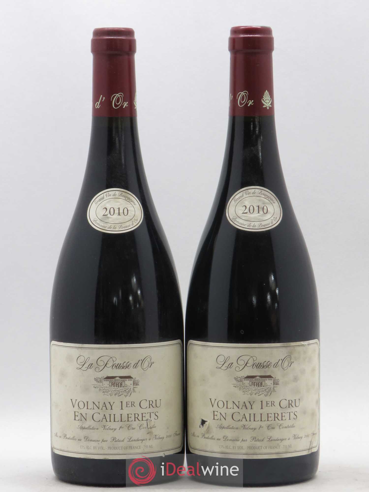 Volnay 1er Cru Les Caillerets La Pousse d'Or (Domaine de) 2010 - Lot de 2 bouteilles - 0