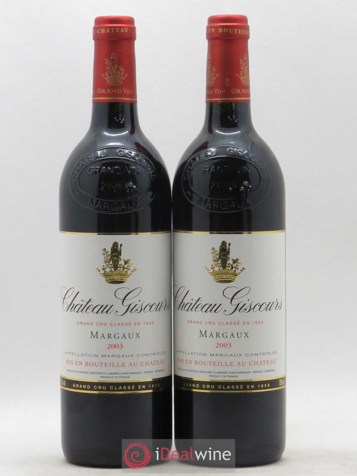 Château Giscours 3ème Grand Cru Classé 2003 - Lot de 2 bouteilles - 0