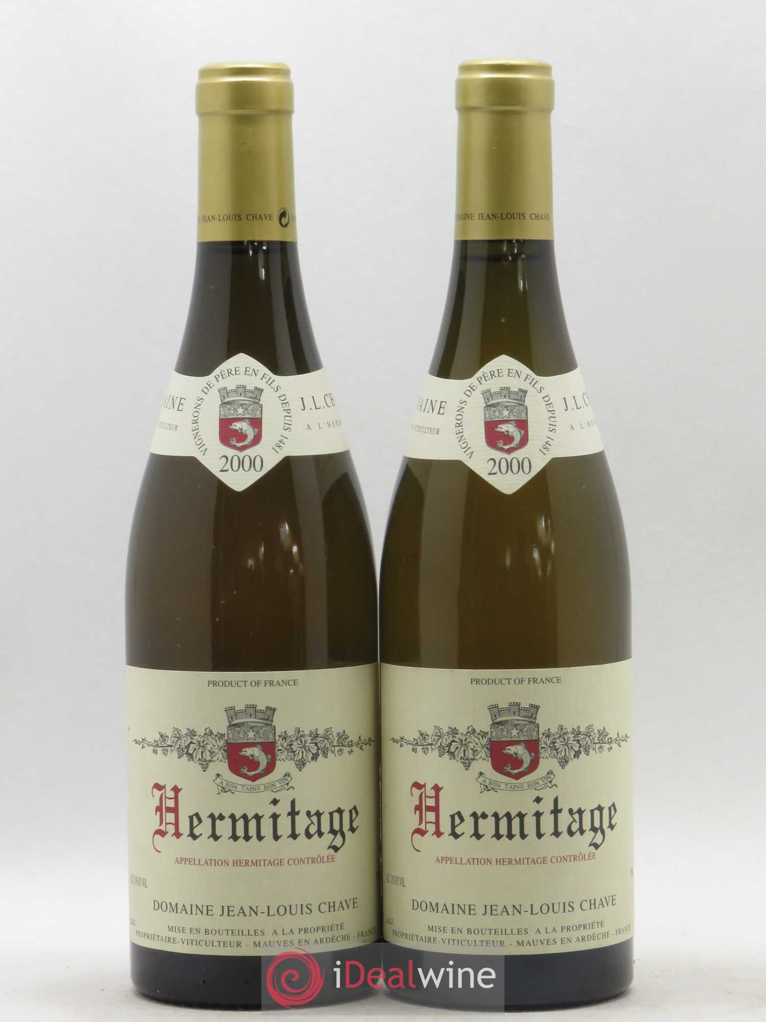 Hermitage Jean-Louis Chave 2000 - Lot de 2 bouteilles - 0