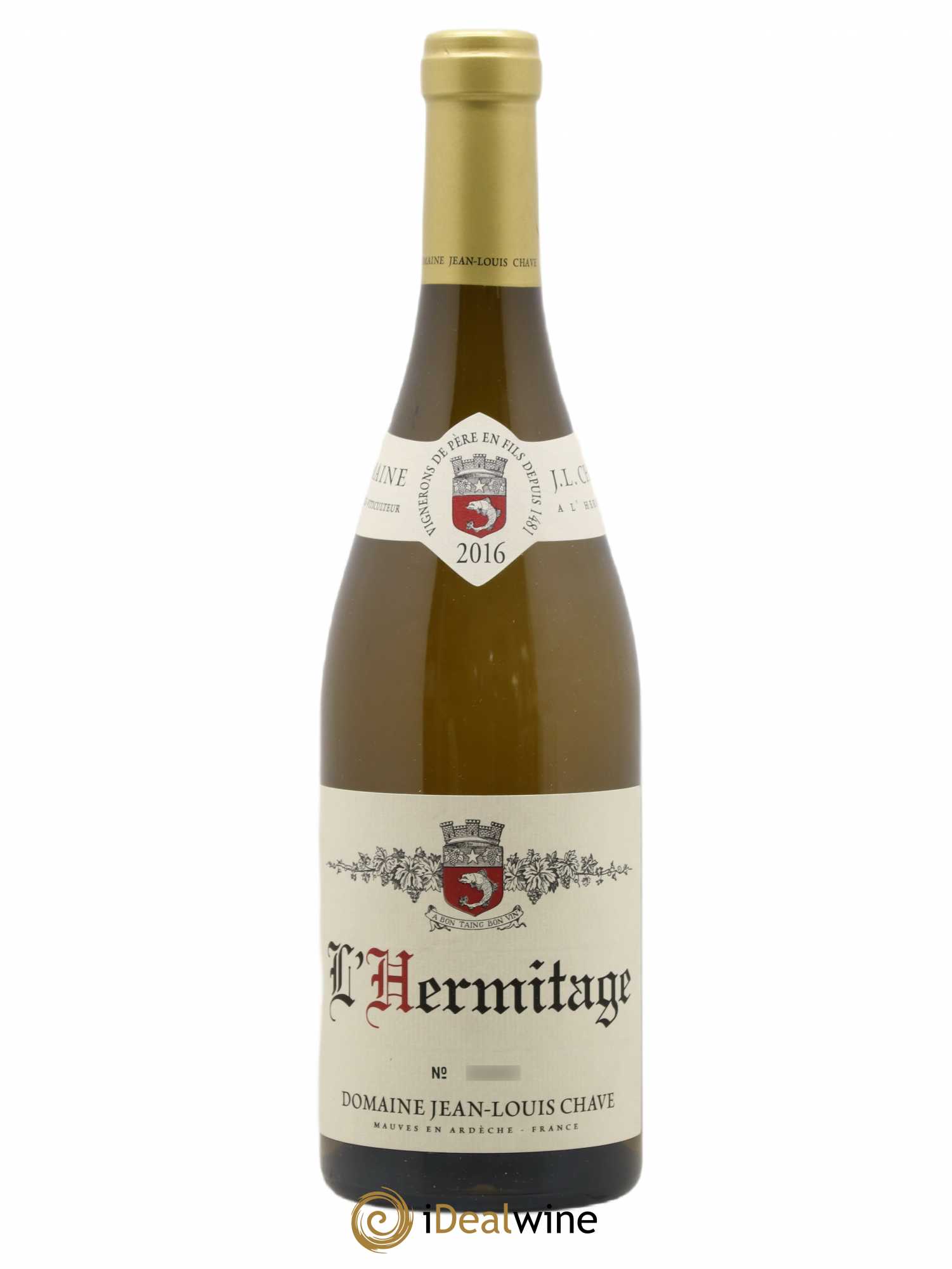 Hermitage Jean-Louis Chave 2016 - Lot de 1 bouteille - 0