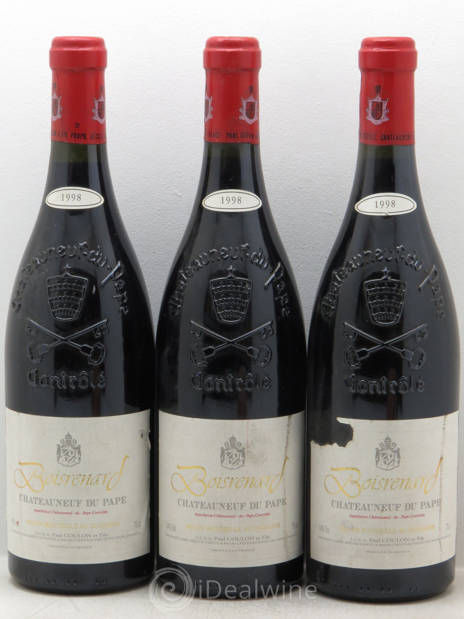 Châteauneuf-du-Pape Cuvée Boisrenard Beaurenard (Domaine de) 1998 - Lot de 3 bouteilles - 0