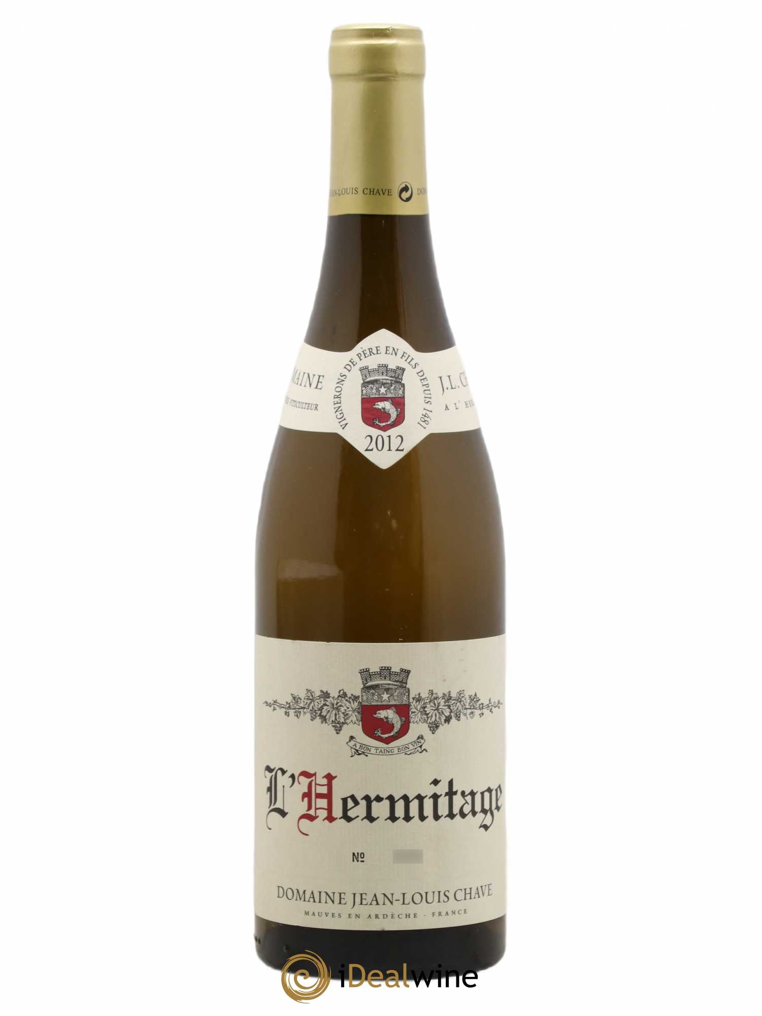 Hermitage Jean-Louis Chave 2012 - Lot de 1 bouteille - 0