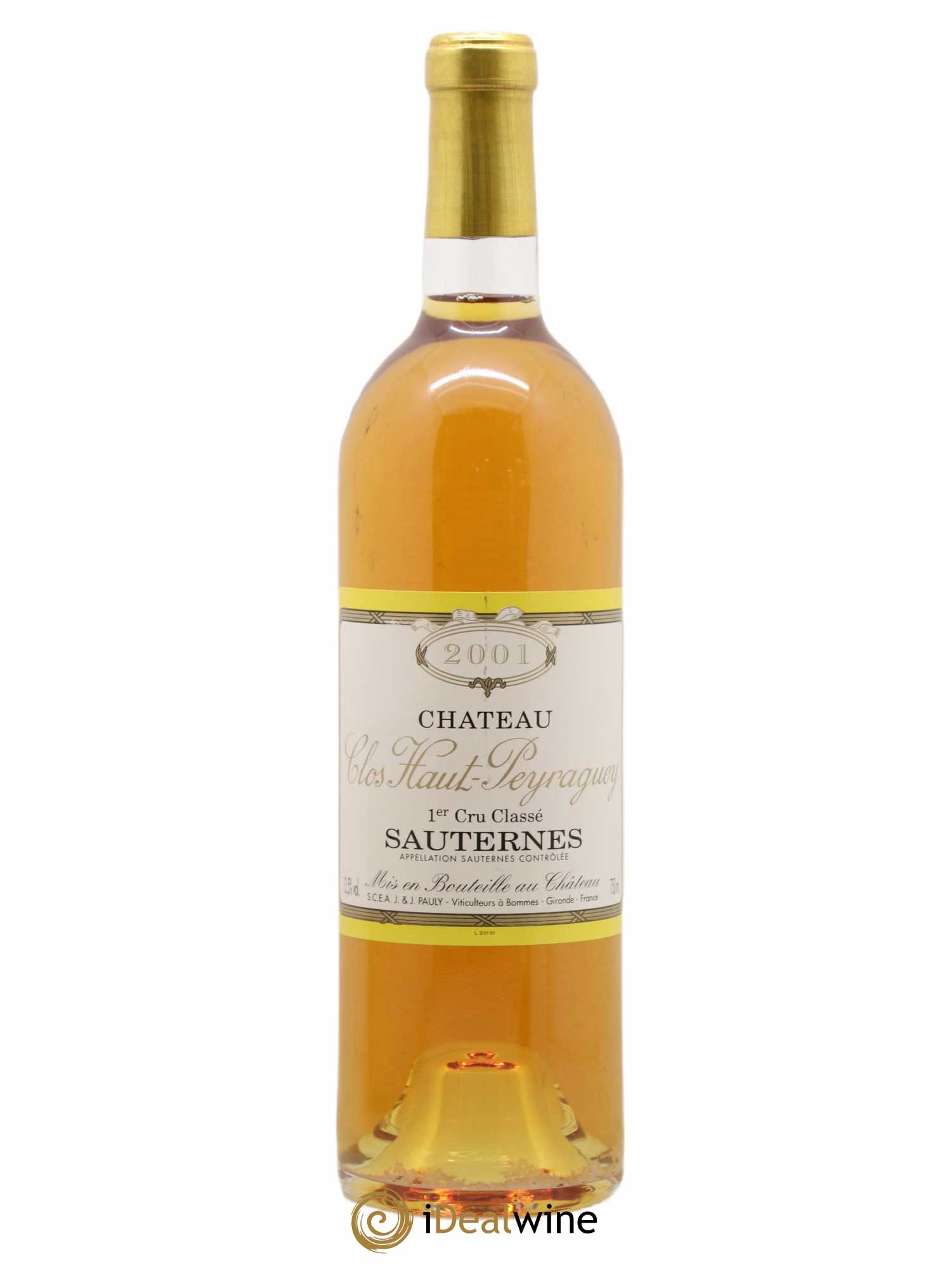 Clos Haut-Peyraguey 1er Grand Cru Classé 2001 - Lotto di 1 bottiglia - 0