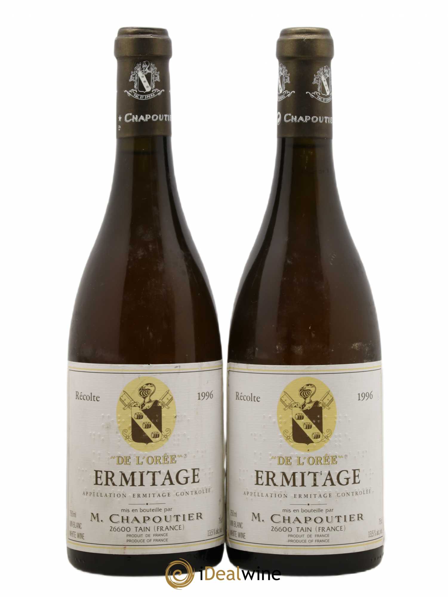 Hermitage Ermitage de l'Orée Chapoutier 1996 - Lot de 2 bouteilles - 0