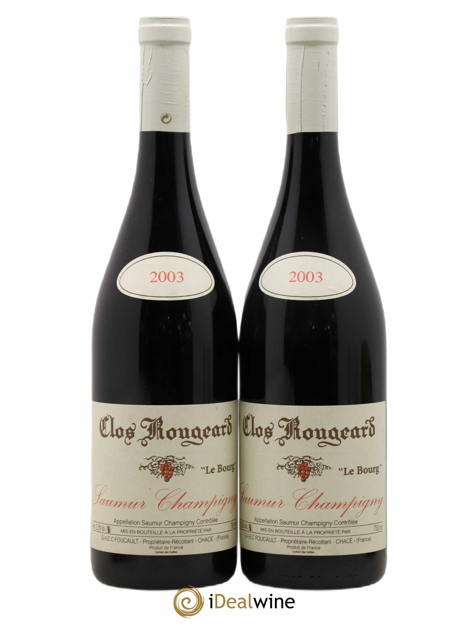 Saumur-Champigny Le Bourg Clos Rougeard 2003 - Lot de 2 bouteilles - 0
