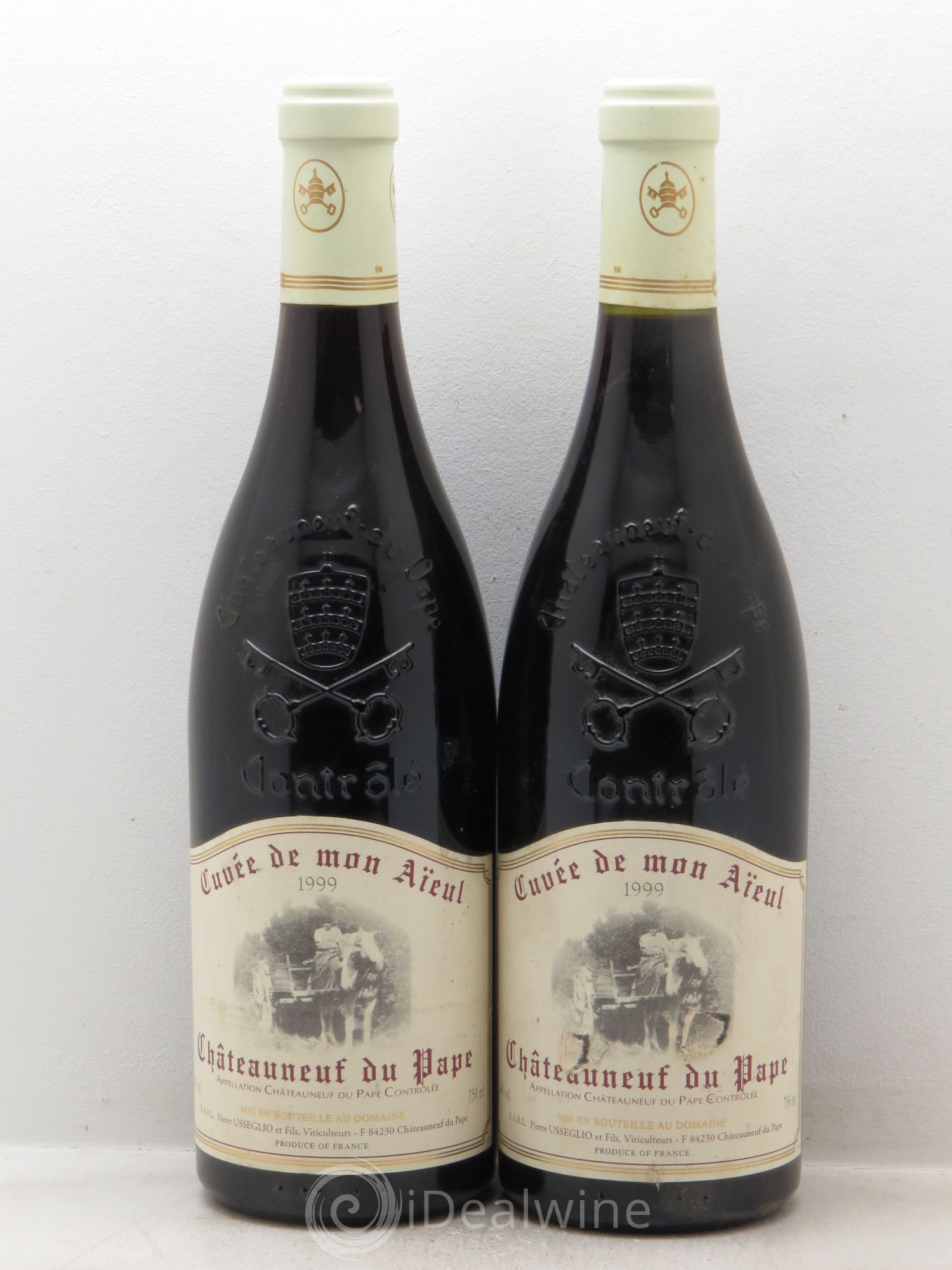 Châteauneuf-du-Pape Cuvée de mon Aïeul Pierre Usseglio & Fils 1999 - Lot de 2 bouteilles - 0