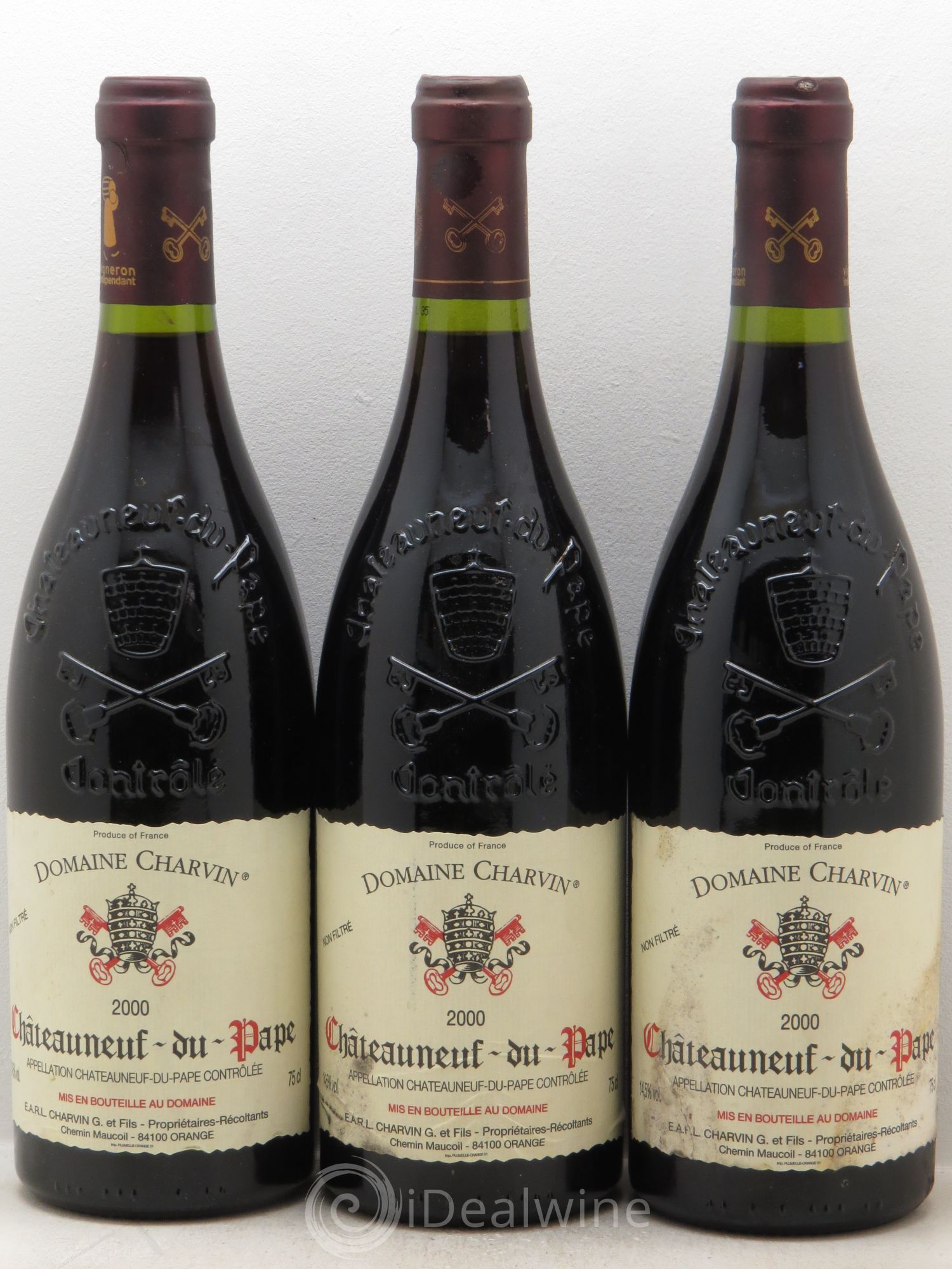 Châteauneuf-du-Pape Charvin (Domaine) 2000 - Lot de 3 bouteilles - 0