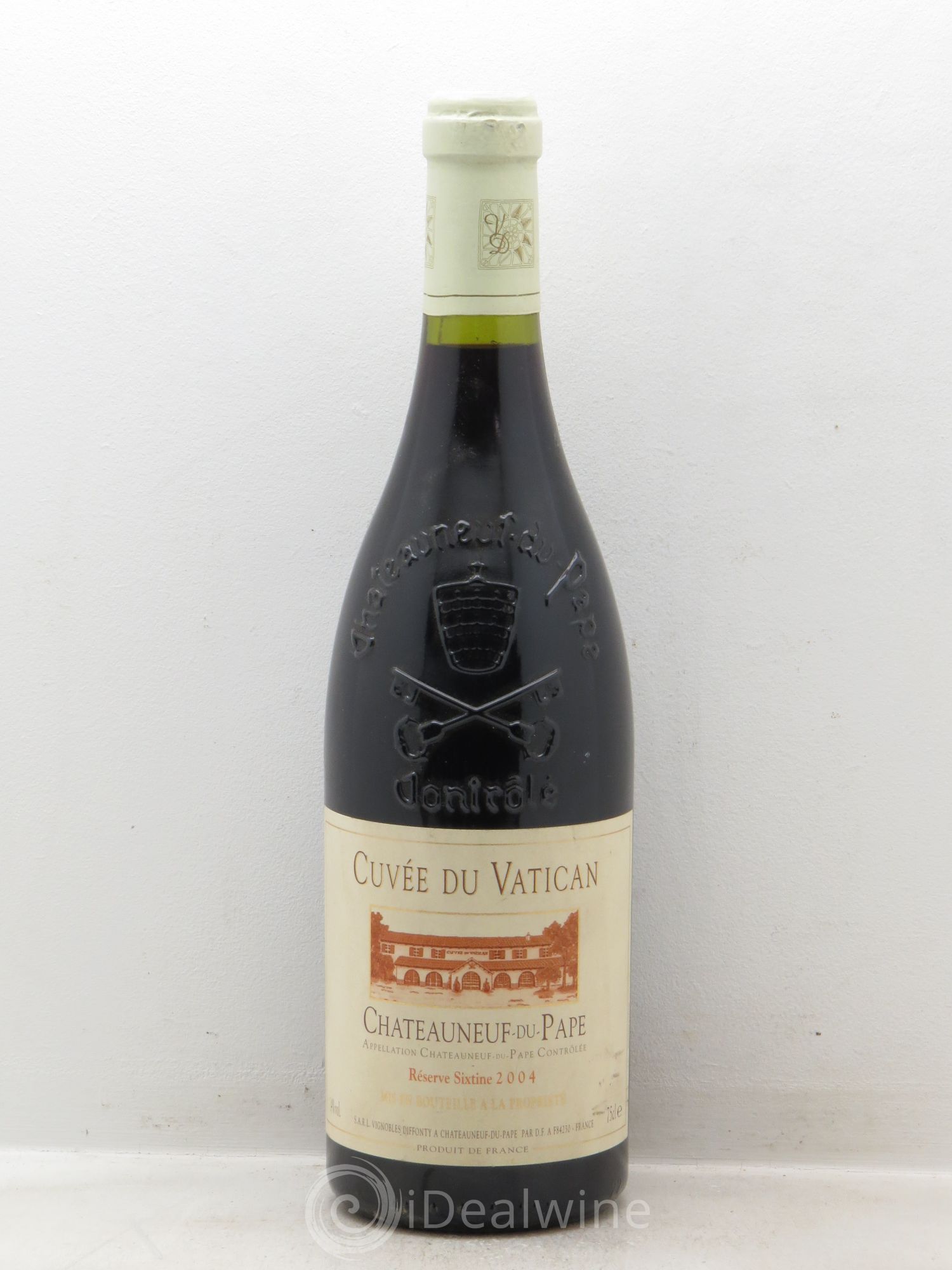 Châteauneuf-du-Pape Cuvée du Vatican Réserve Sixtine Famille Diffonty 2004 - Lot de 1 bouteille - 0