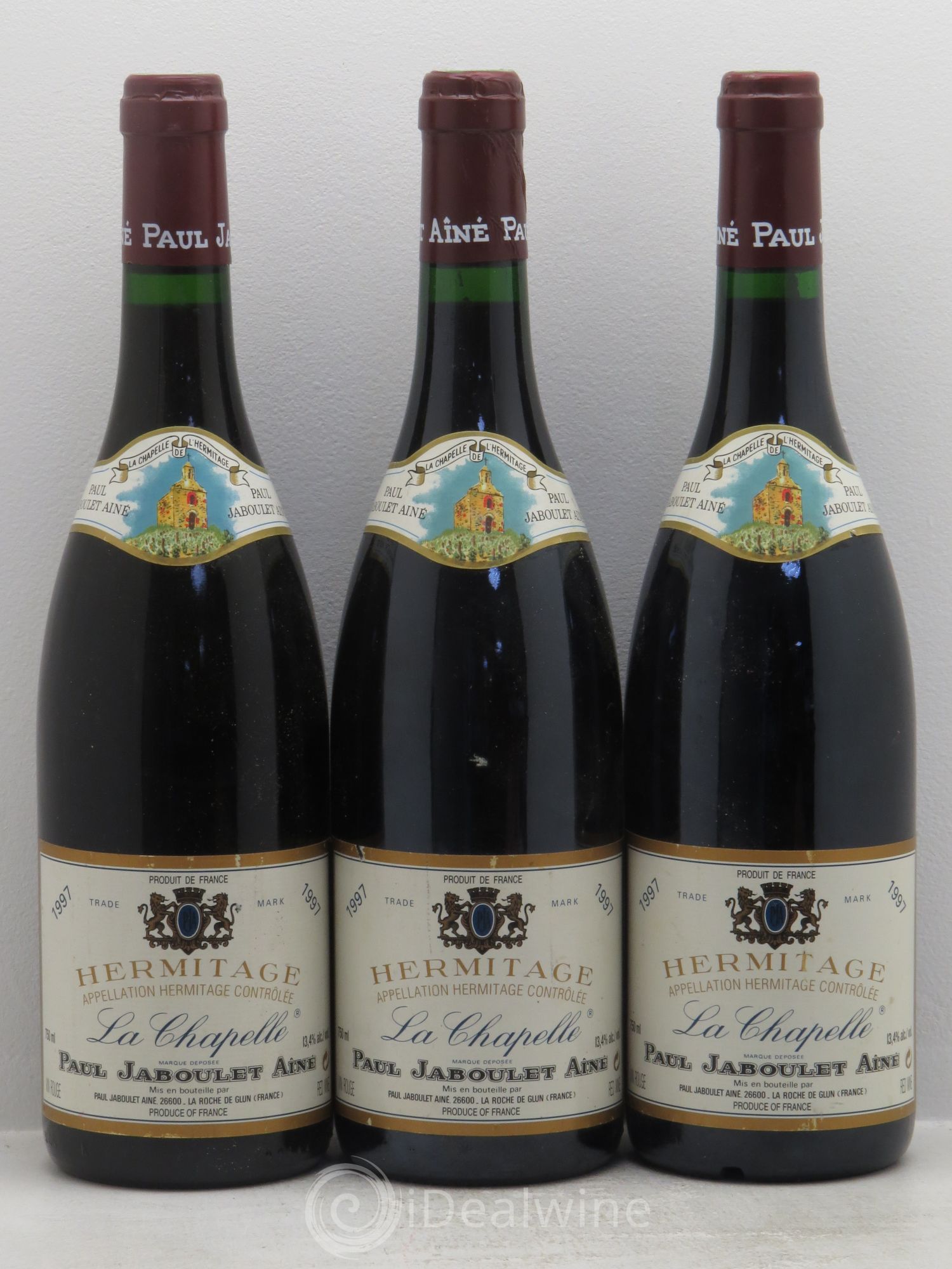 Hermitage La Chapelle Paul Jaboulet Ainé 1997 - Lot de 3 bouteilles - 0