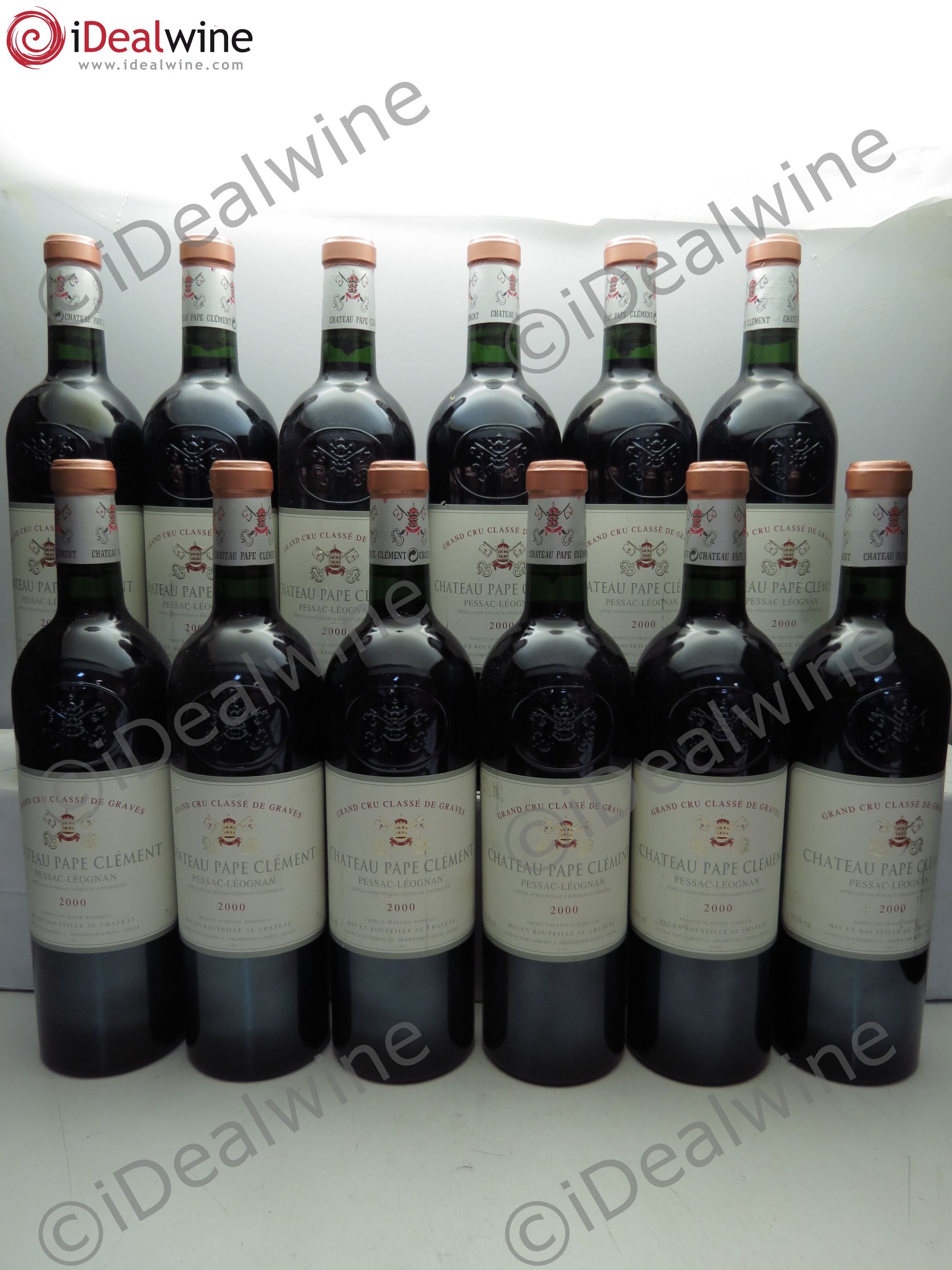 Château Pape Clément Cru Classé de Graves 2000 - Lot de 12 bouteilles - 0
