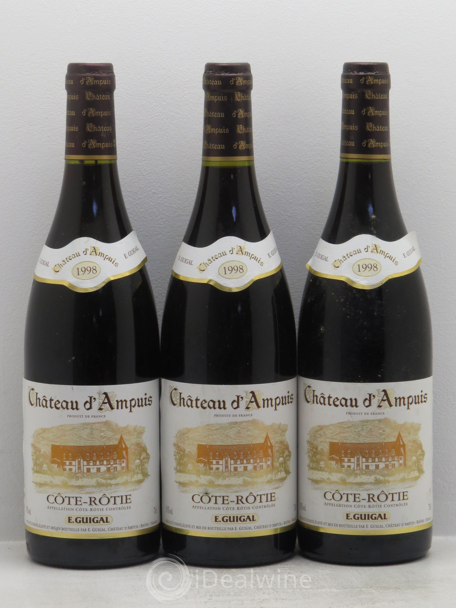 Côte-Rôtie Château d'Ampuis Guigal 1998 - Lot de 3 bouteilles - 0