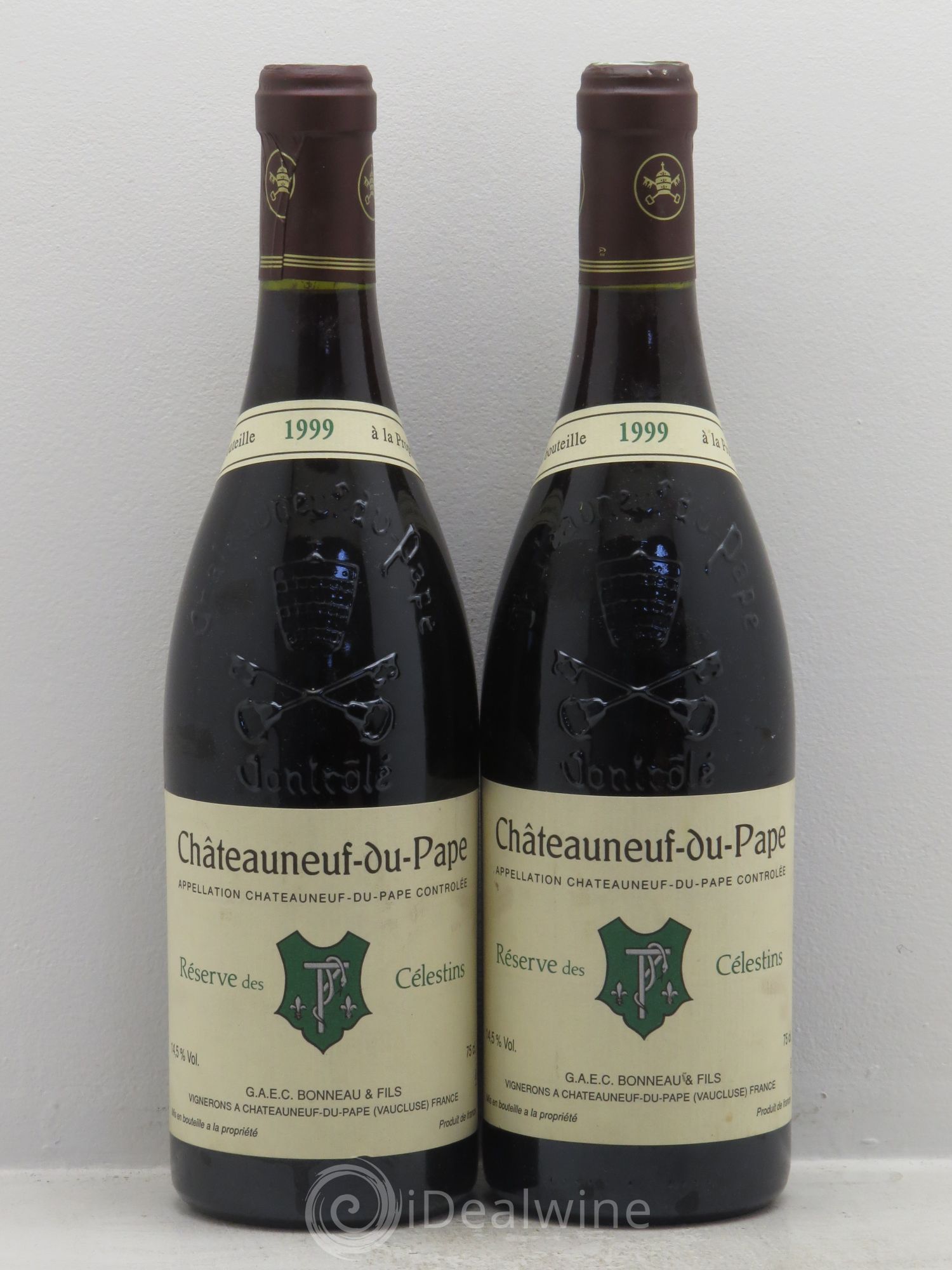 Châteauneuf-du-Pape Réserve des Célestins Henri Bonneau & Fils 1999 - Lot de 2 bouteilles - 0