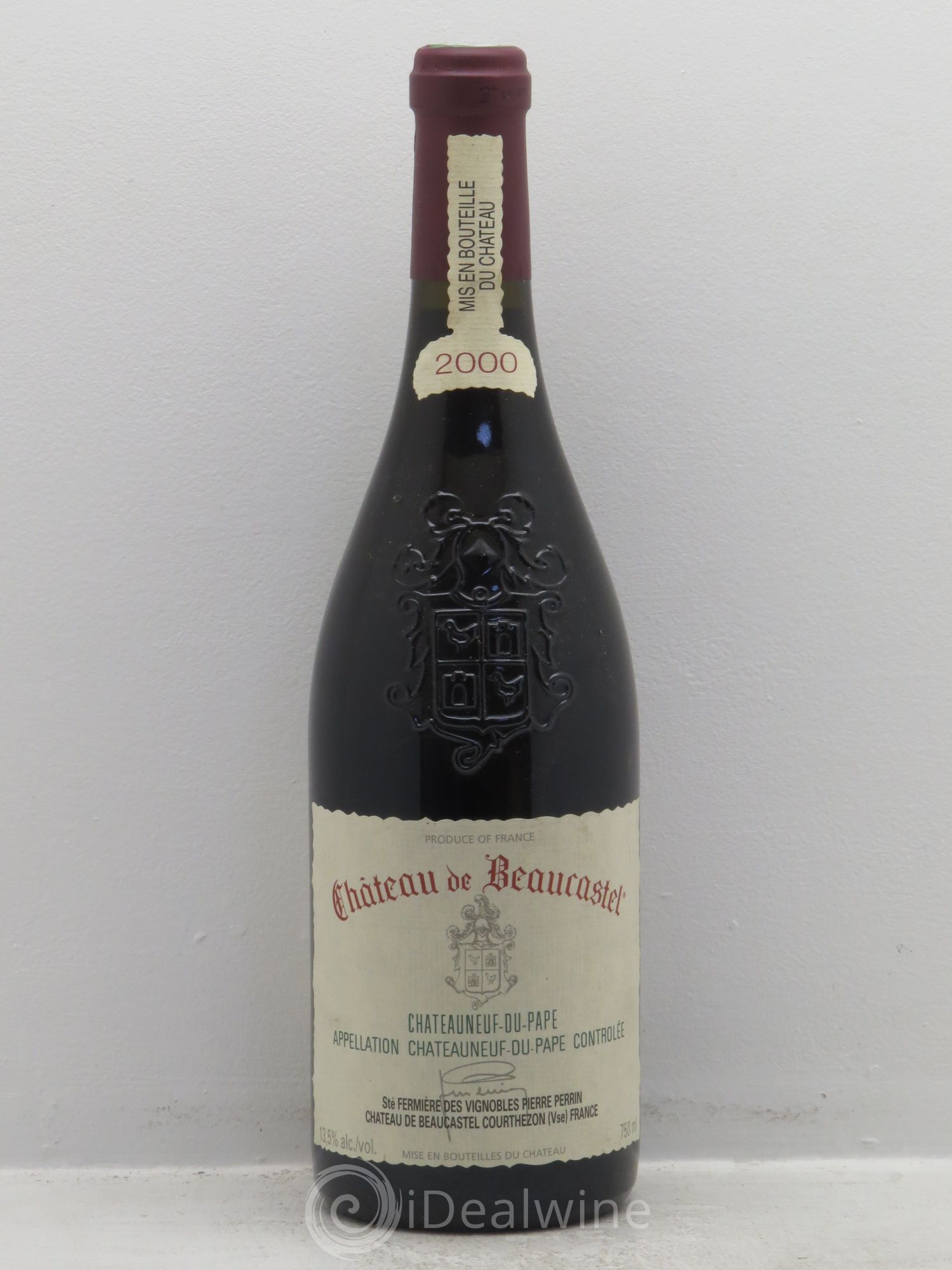 Châteauneuf-du-Pape Château de Beaucastel Famille Perrin 2000 - Lot de 6 bouteilles - 0