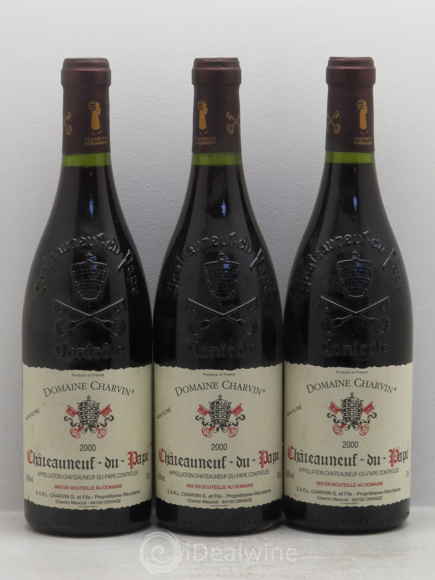 Châteauneuf-du-Pape Charvin (Domaine) 2000 - Lot de 3 bouteilles - 0