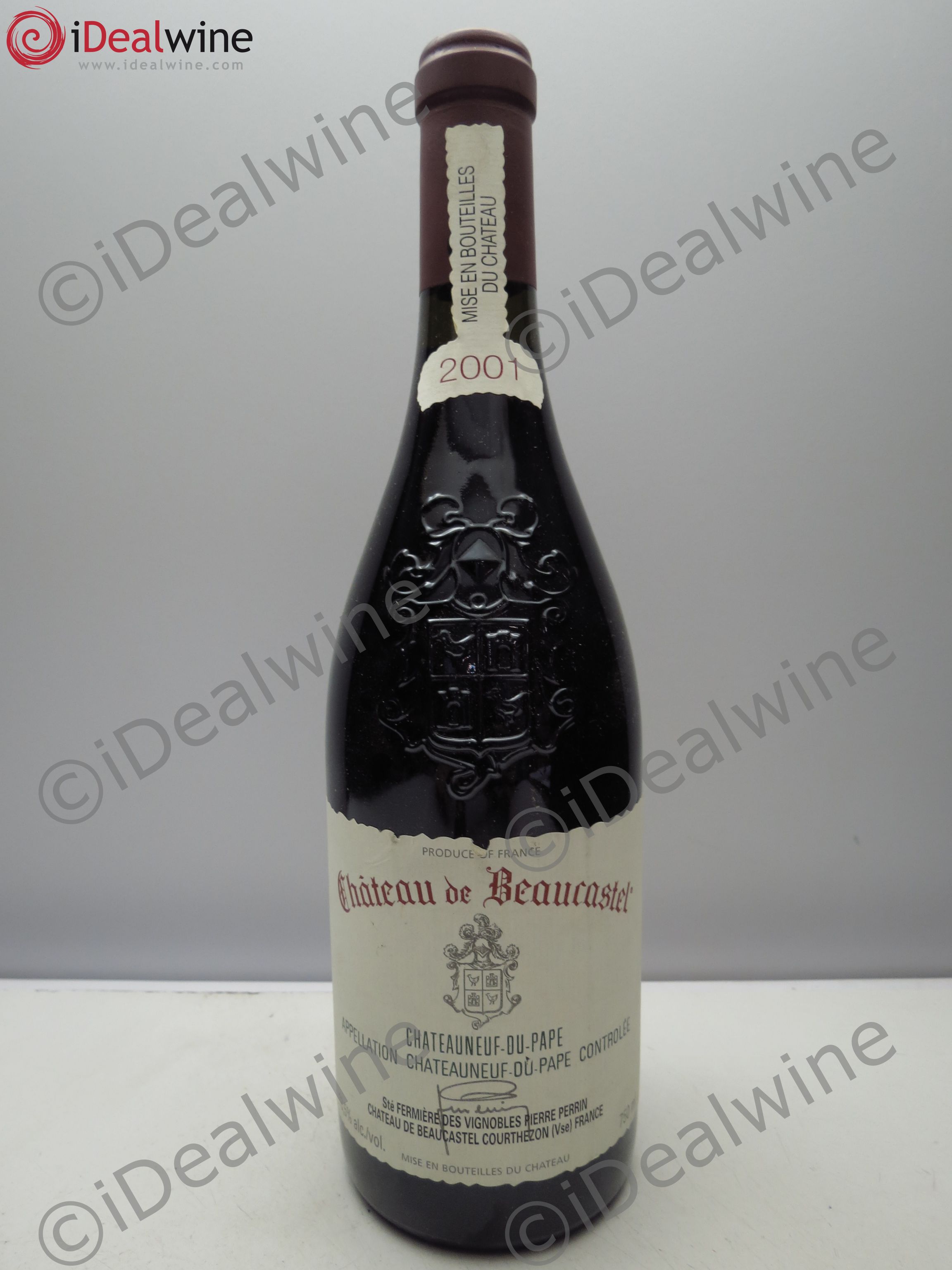 Châteauneuf-du-Pape Château de Beaucastel Famille Perrin 2001 - Lot de 6 bouteilles - 0