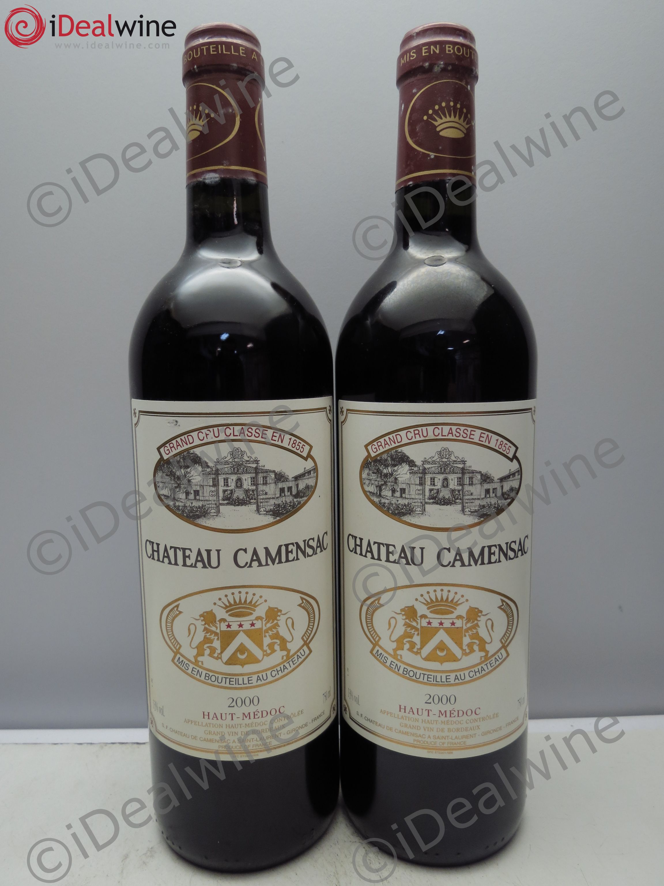 Château Camensac 5ème Grand Cru Classé (sans prix de reserve / no reserve) 2000 - Lotto di 2 bottiglie - 0