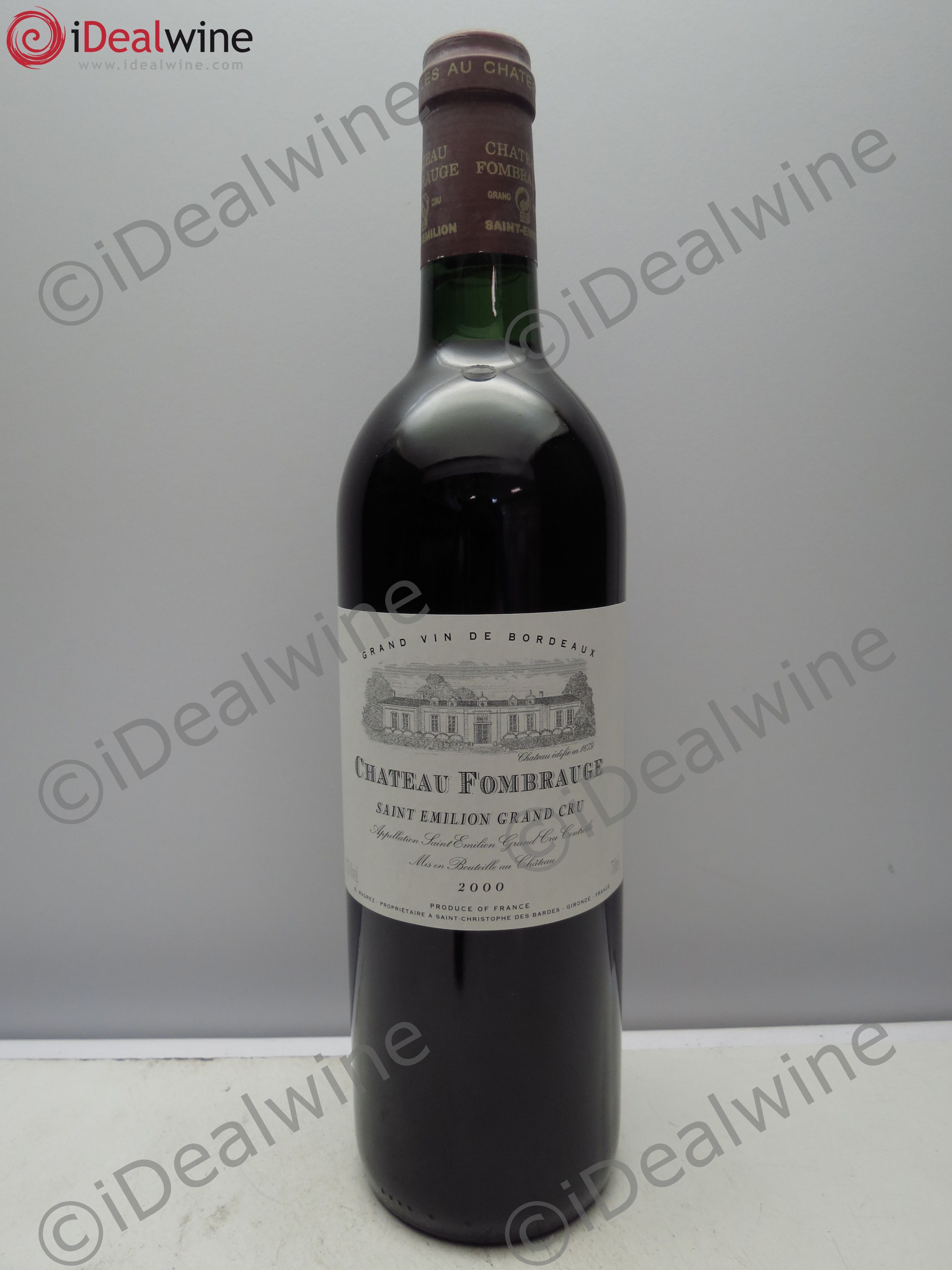 Château Fombrauge Grand Cru Classé (sans prix de reserve / no reserve) 2000 - Posten von 1 Flasche - 0