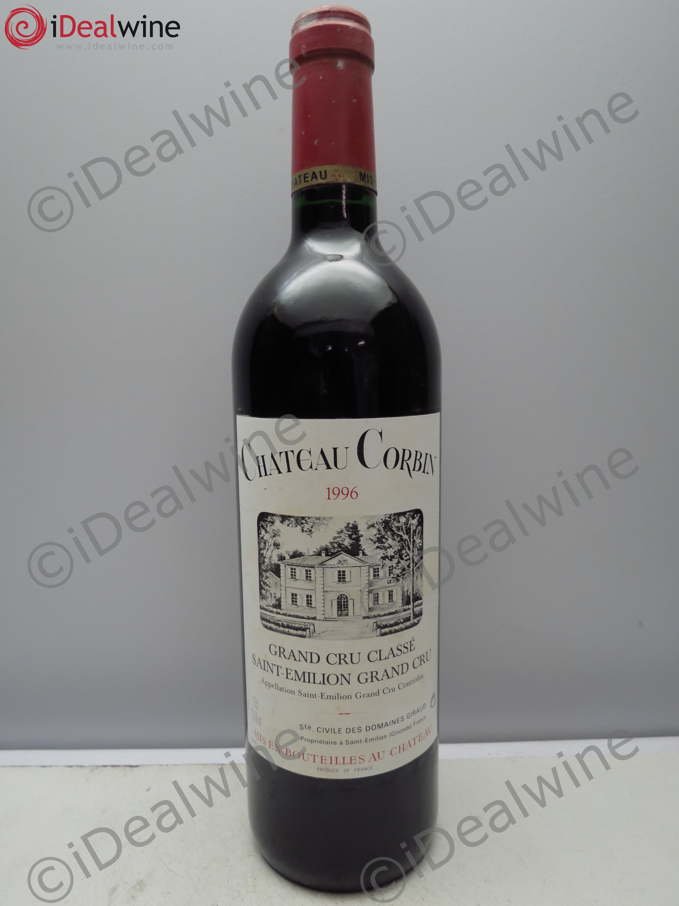 Château Corbin Grand Cru Classé (sans prix de reserve / no reserve) 1996 - Posten von 1 Flasche - 0