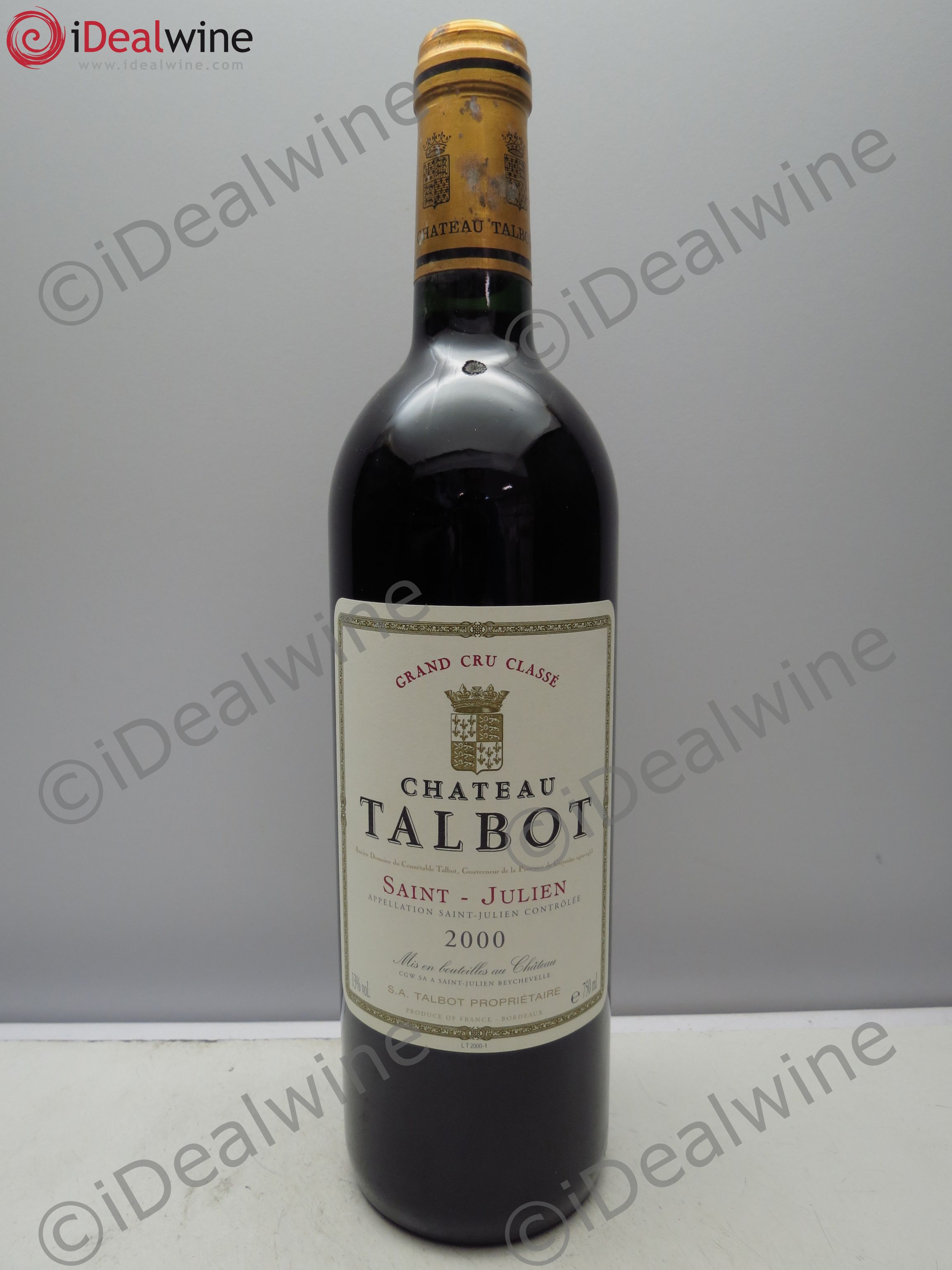 Château Talbot 4ème Grand Cru Classé 2000 - Lot de 1 bouteille - 0