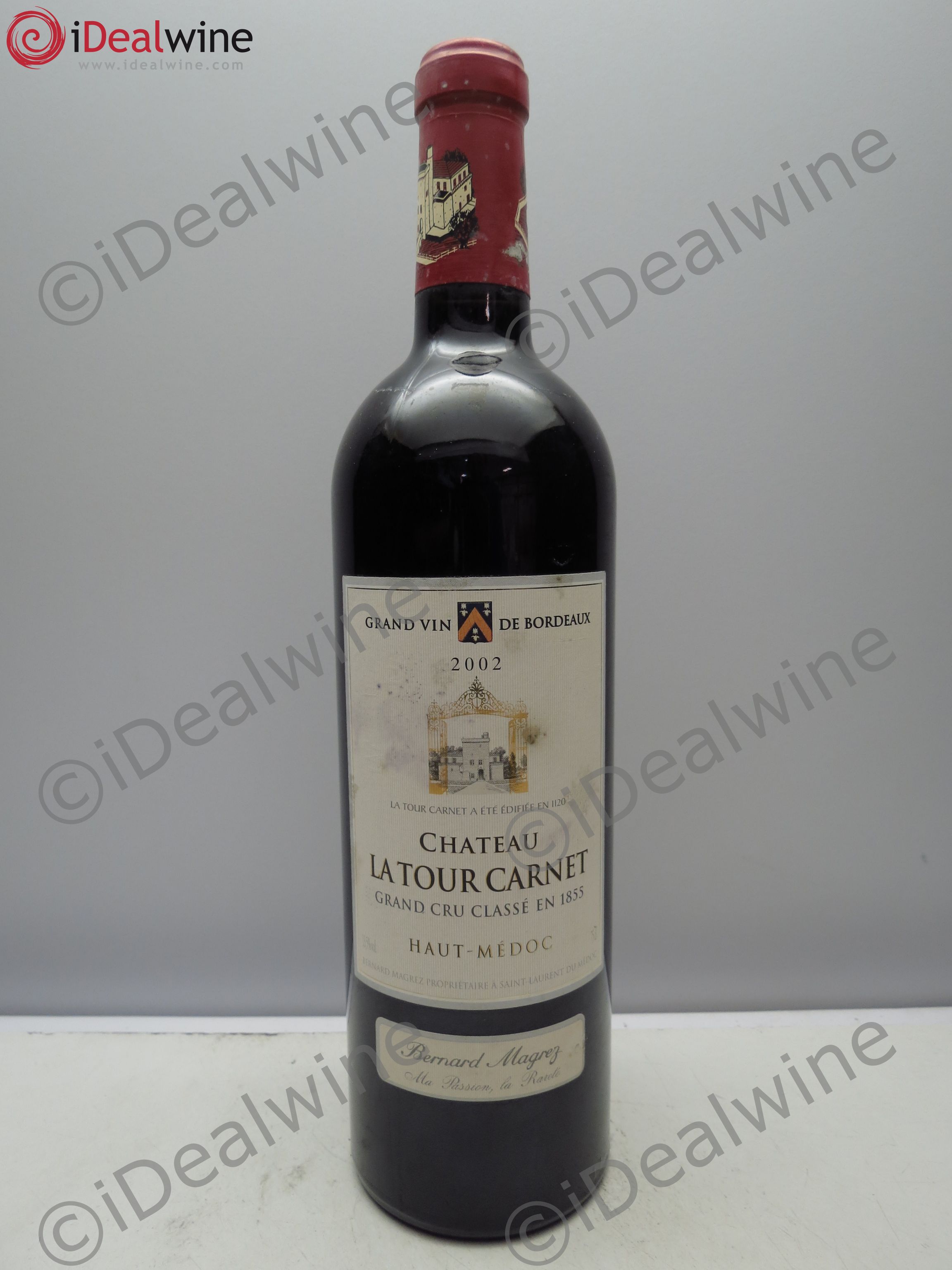 Château la Tour Carnet 4ème Grand Cru Classé (sans prix de reserve / no reserve) 2002 - Posten von 1 Flasche - 0