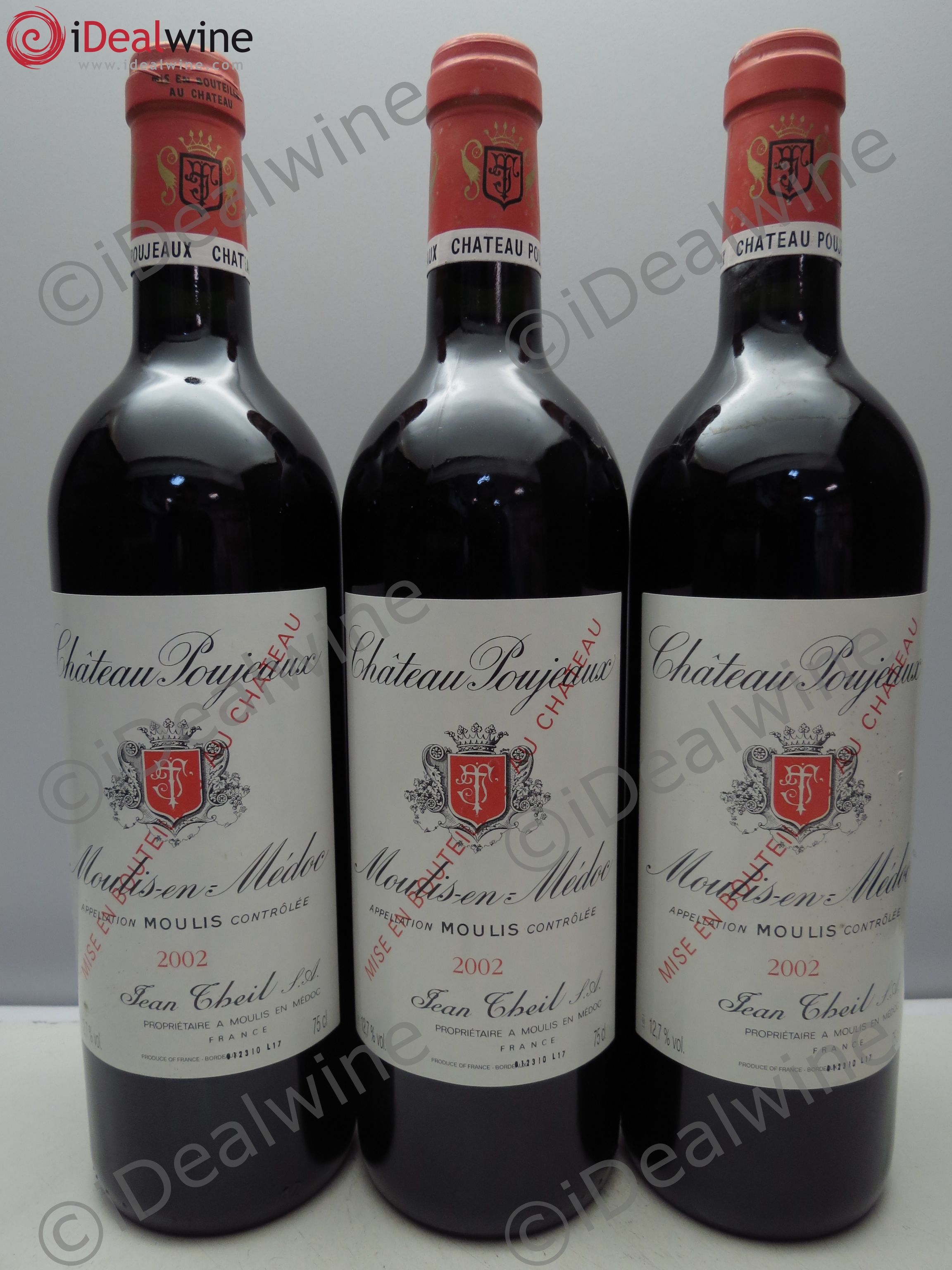 Château Poujeaux (sans prix de reserve / no reserve) 2002 - Posten von 3 Flaschen - 0