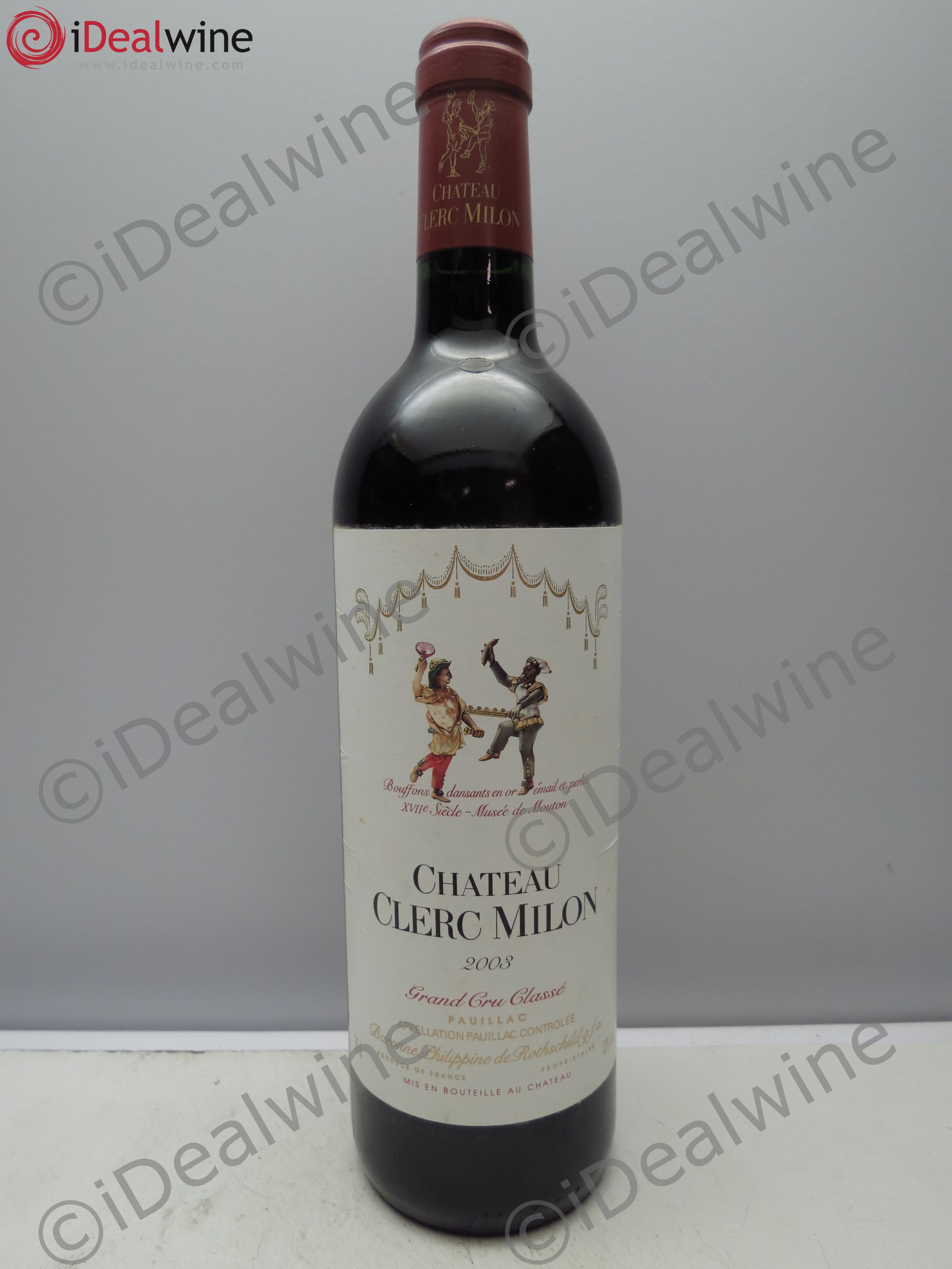 Château Clerc Milon 5ème Grand Cru Classé (sans prix de reserve / no reserve) 2003 - Posten von 1 Flasche - 0