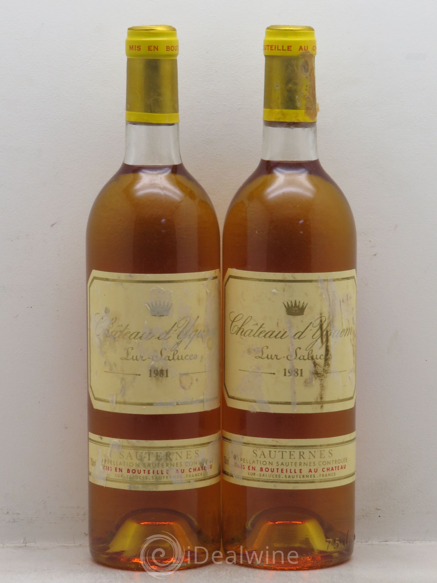 Château d' Yquem 1er Cru Classé Supérieur 1981 - Lotto di 2 bottiglie - 0