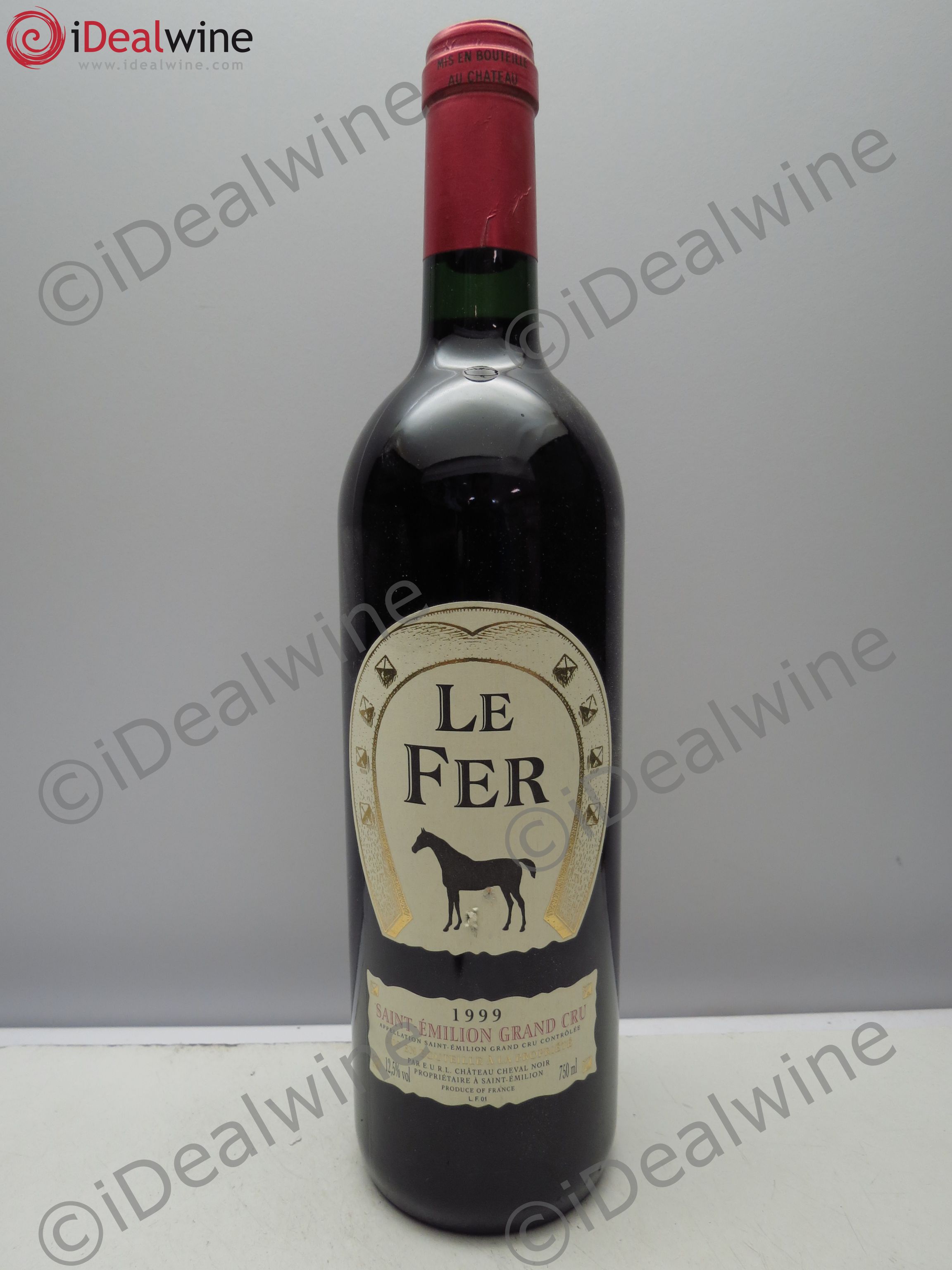 Château Cheval Noir "Le Fer" 1999 - Lot de 1 bouteille - 0