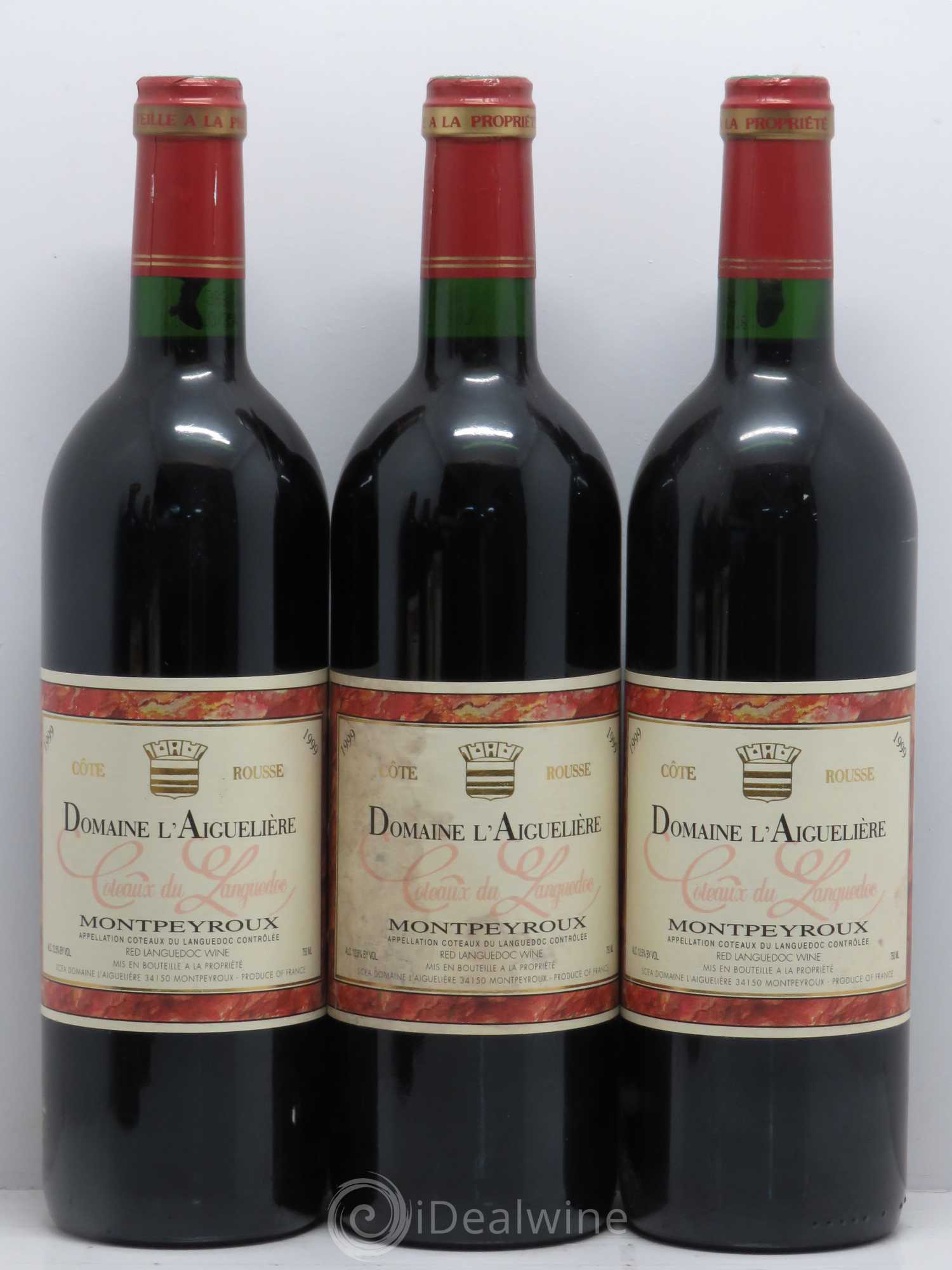 Languedoc Montpeyroux Domaine de l' Aiguelière Cote Rousse A. Commeyras (sans prix de réserve) 1999 - Lot de 6 bouteilles - 1