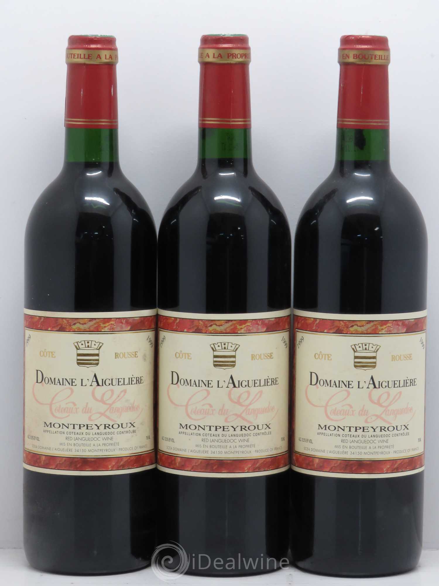 Languedoc Montpeyroux Domaine de l' Aiguelière Cote Rousse A. Commeyras (sans prix de réserve) 1999 - Lot de 6 bouteilles - 2