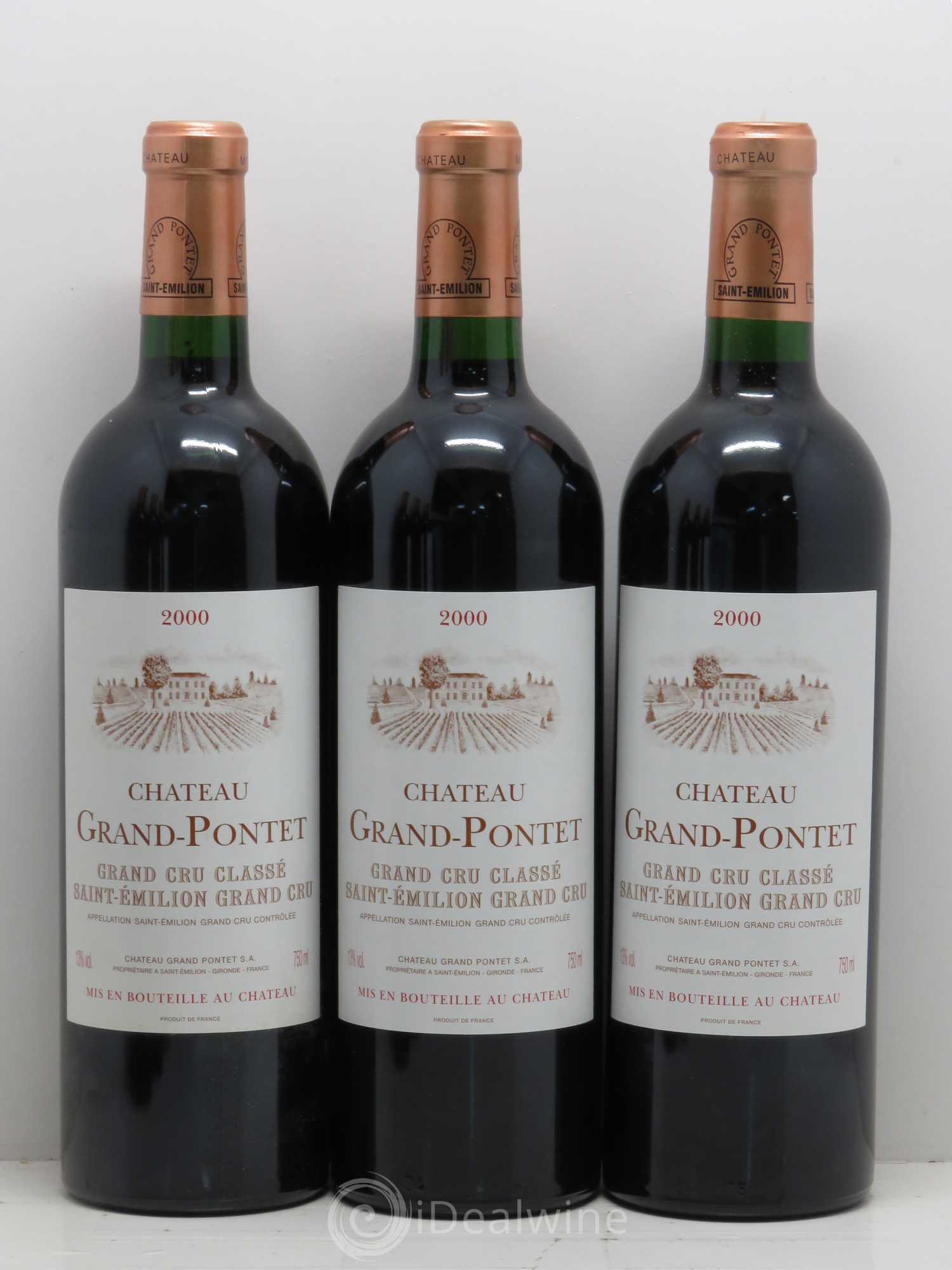 Château Grand Pontet Grand Cru Classé 2000 - Lot de 6 bouteilles - 1