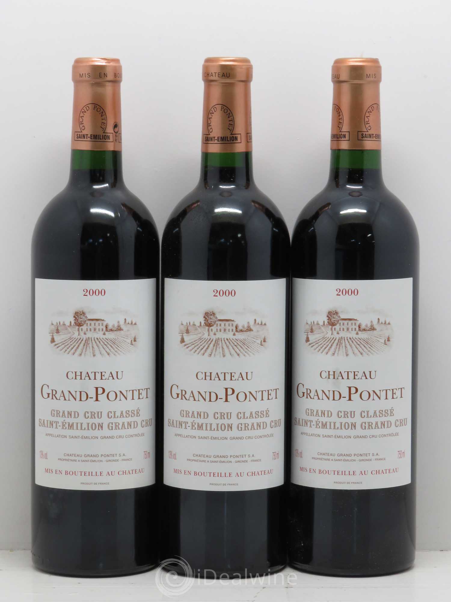 Château Grand Pontet Grand Cru Classé 2000 - Lot de 6 bouteilles - 2
