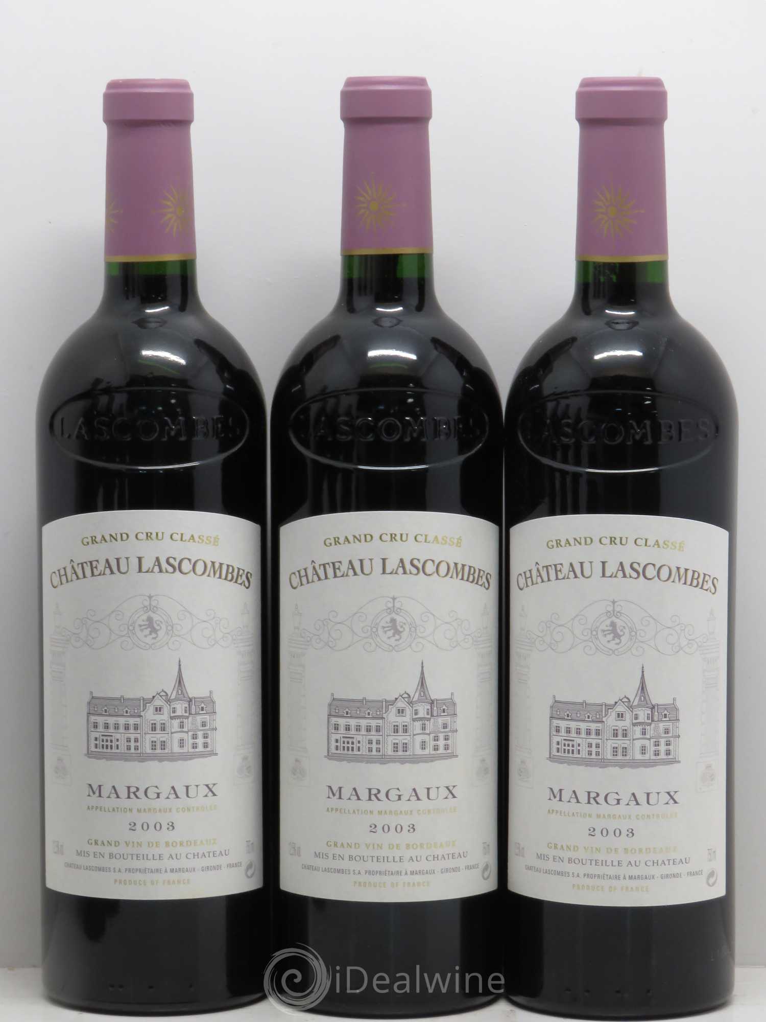 Château Lascombes 2ème Grand Cru Classé 2003 - Lot de 6 bouteilles - 1