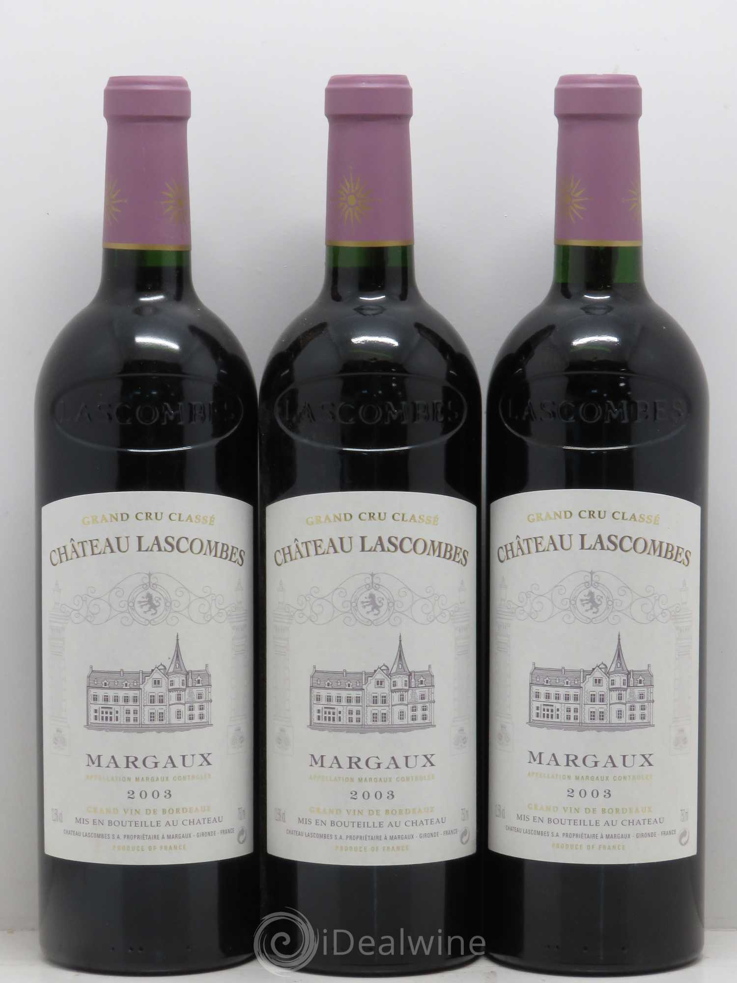 Château Lascombes 2ème Grand Cru Classé 2003 - Lot de 6 bouteilles - 2