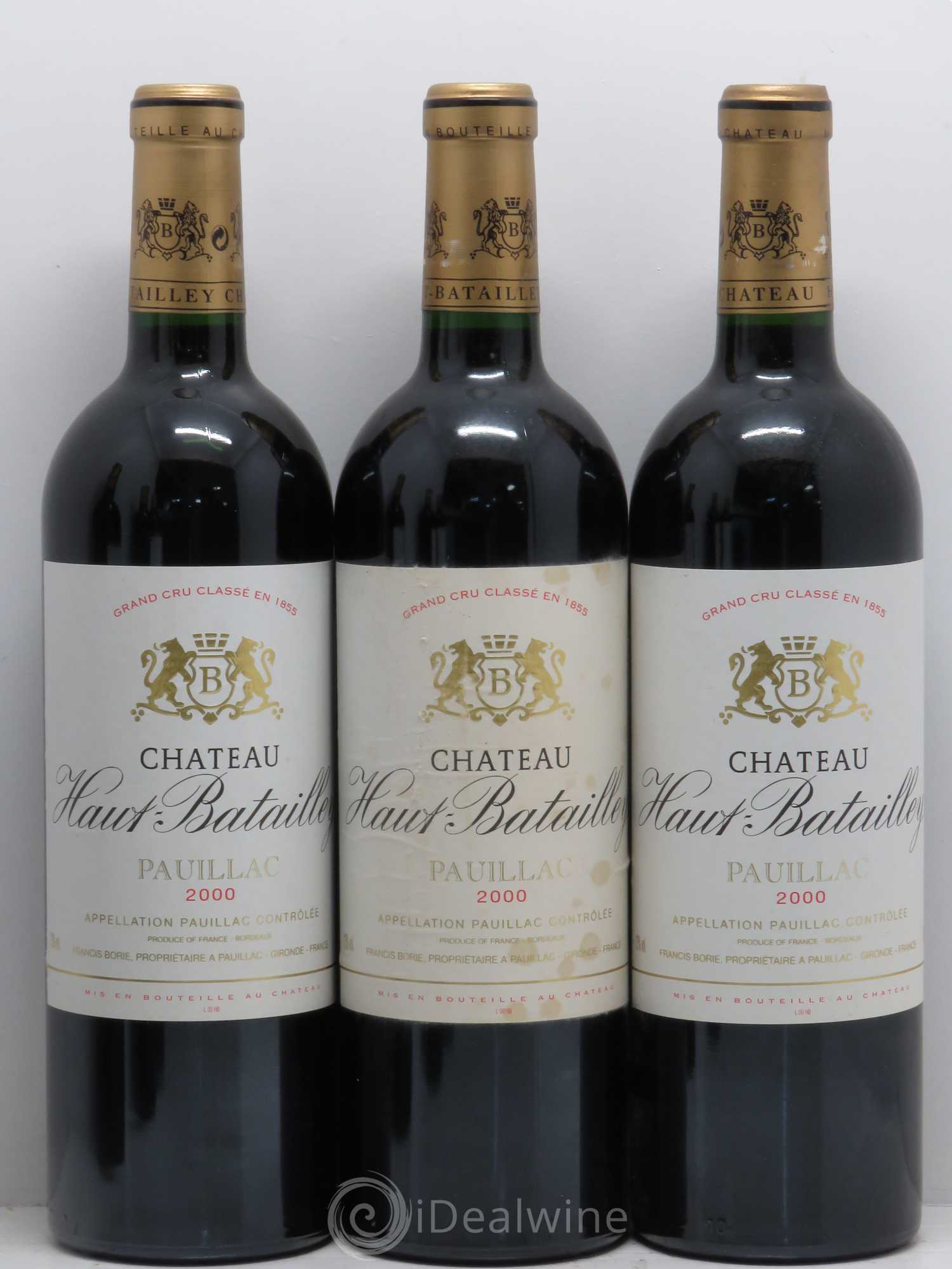 Château Haut Batailley 5ème Grand Cru Classé 2000 - Lot de 6 bouteilles - 1
