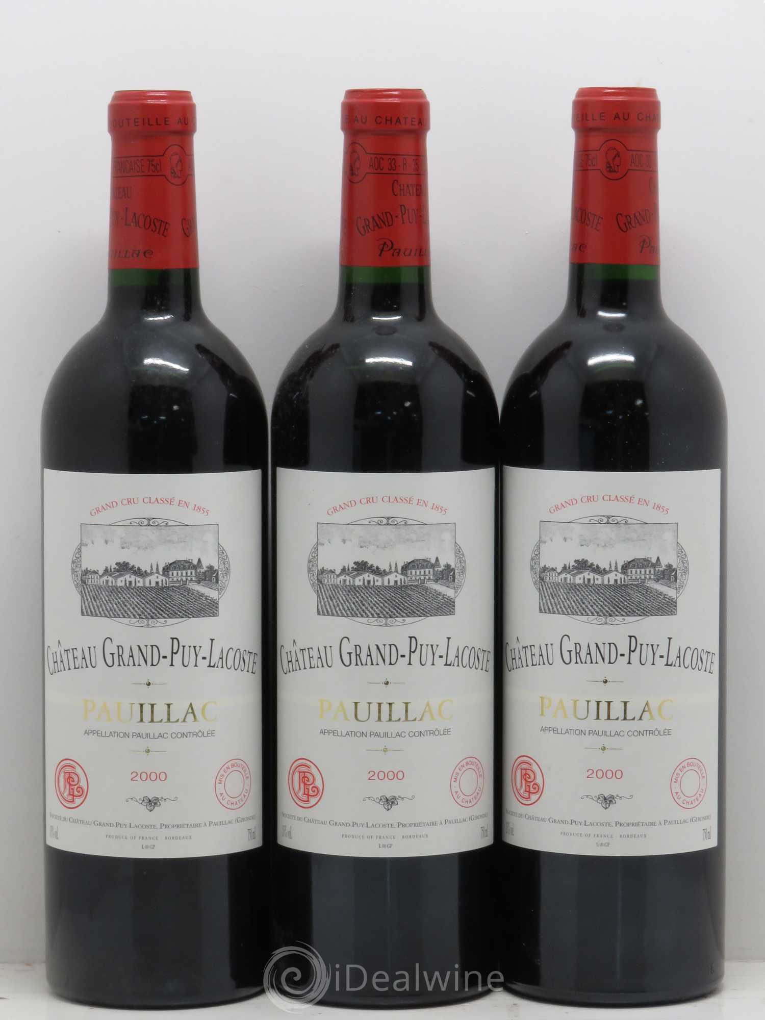 Château Grand Puy Lacoste 5ème Grand Cru Classé 2000 - Lot de 6 bouteilles - 2