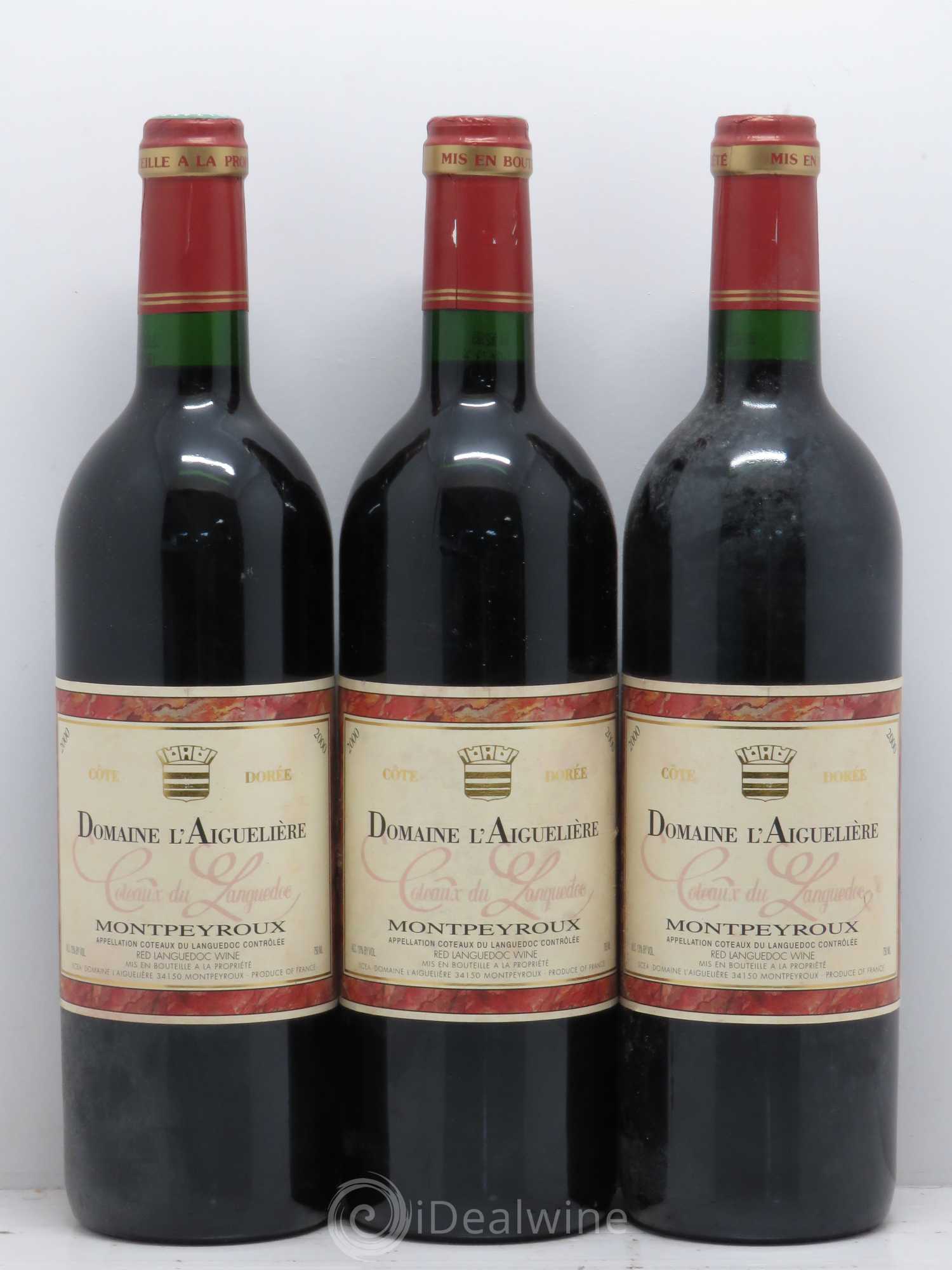 Languedoc Montpeyroux Domaine de l' Aiguelière Cote Dorée A. Commeyras (sans prix de réserve) 2000 - Lot de 6 bouteilles - 2