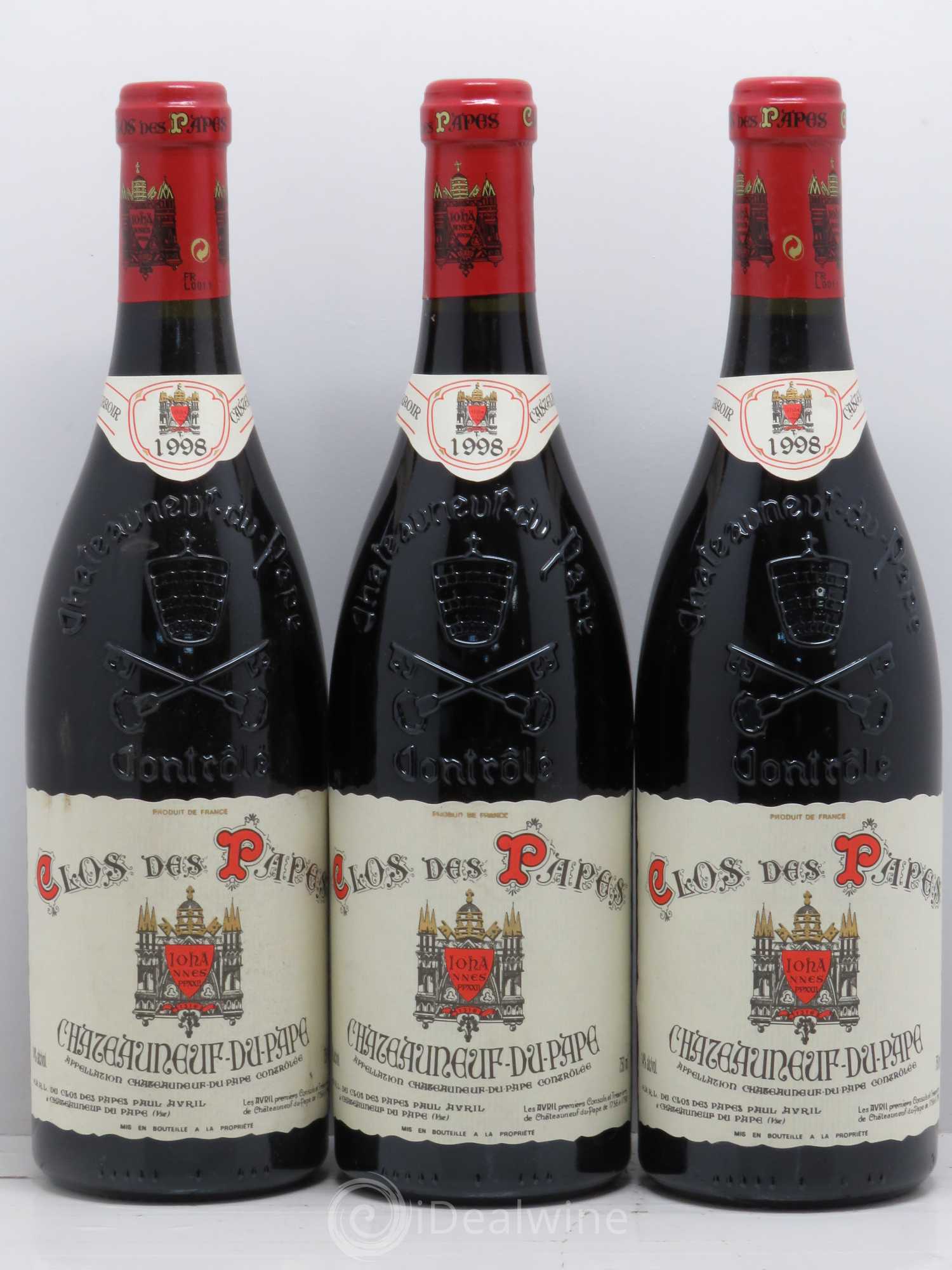 Châteauneuf-du-Pape Clos des Papes - Paul Avril 1998 - Lot de 12 bouteilles - 3