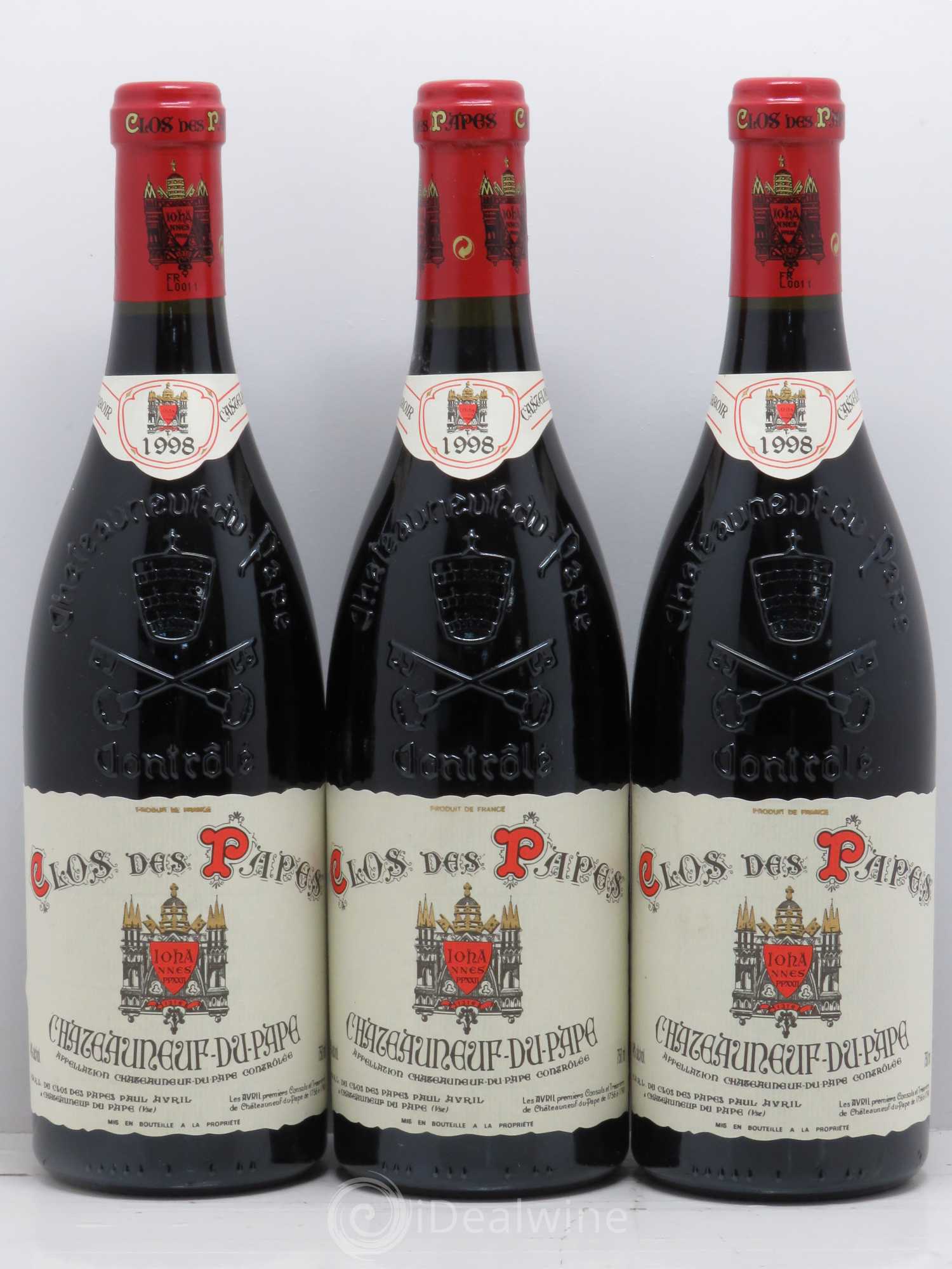 Châteauneuf-du-Pape Clos des Papes - Paul Avril 1998 - Lot de 12 bouteilles - 4