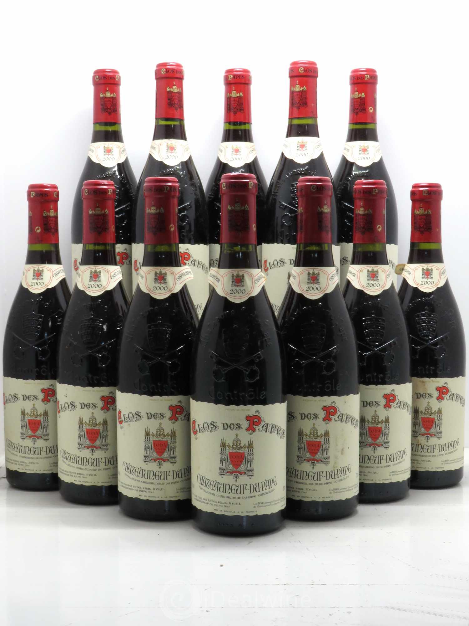 Châteauneuf-du-Pape Clos des Papes - Paul Avril 2000 - Lot de 12 bouteilles - 0
