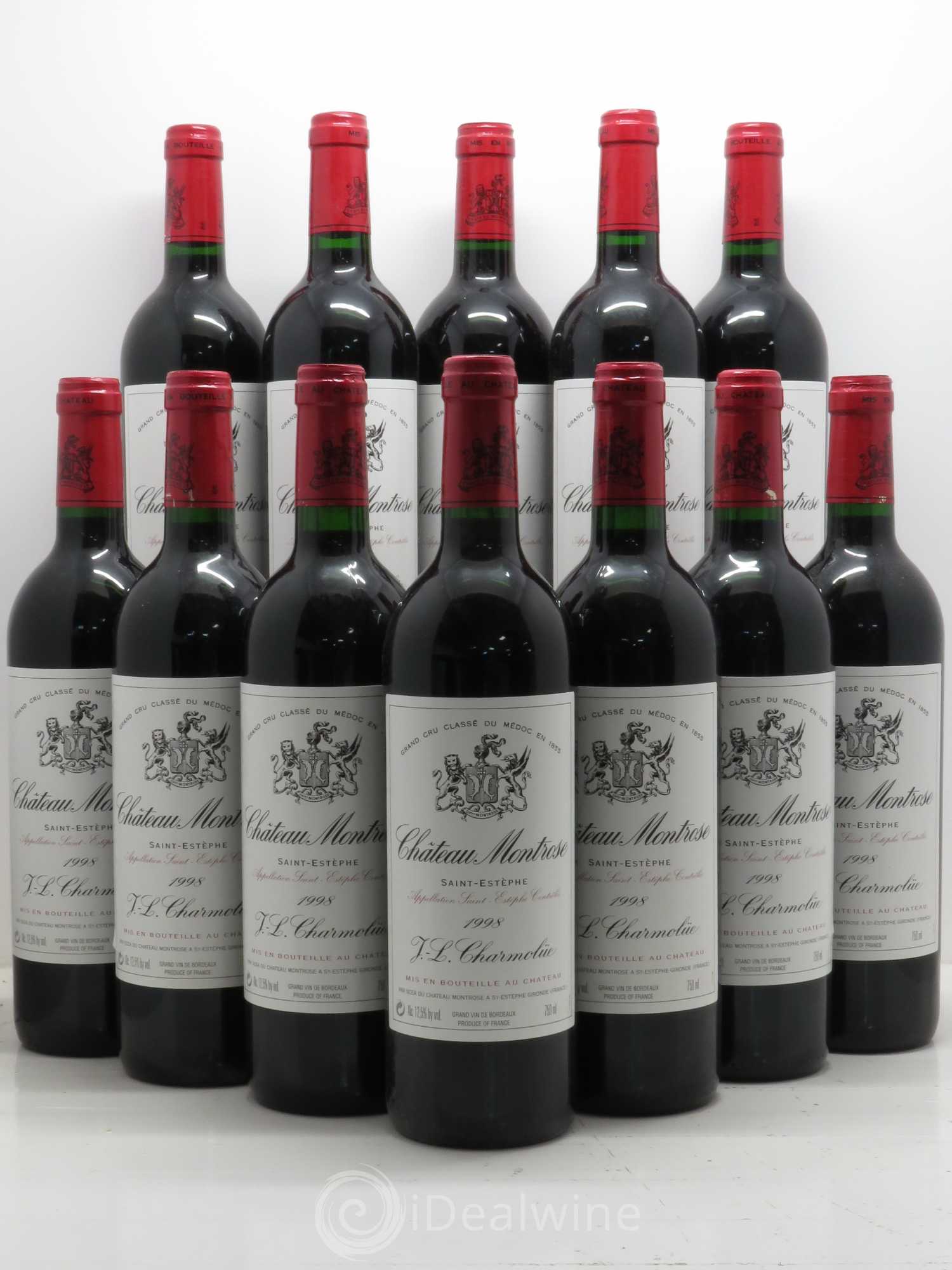 Château Montrose 2ème Grand Cru Classé 1998 - Lot de 12 bouteilles - 0